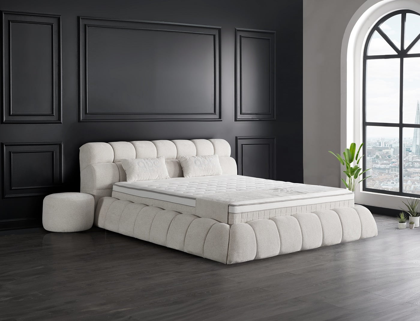 ABC Boxspringbett Claudi 140 x 200 – im Japandi-Stil ABC Boxspringbett Claudi 140 x 200 – im Japandi-Stil