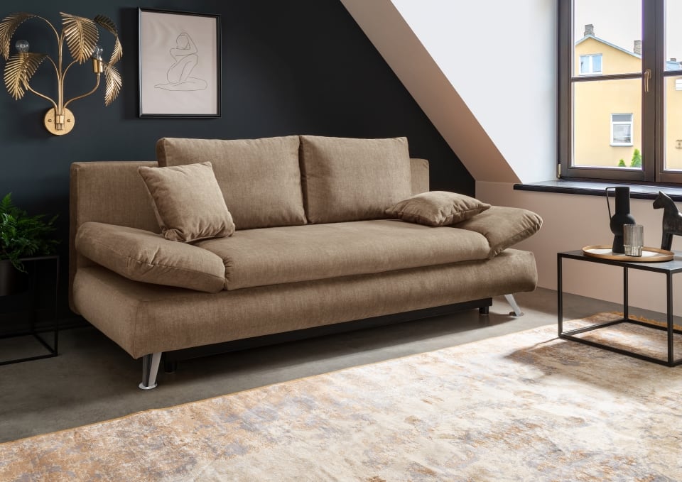 Benformato_Dale_2FAFBK_9402_F06-2 Warme Gemütlichkeit: Benformato Sofa Dale in einladendem Tessuto Hellbraun
