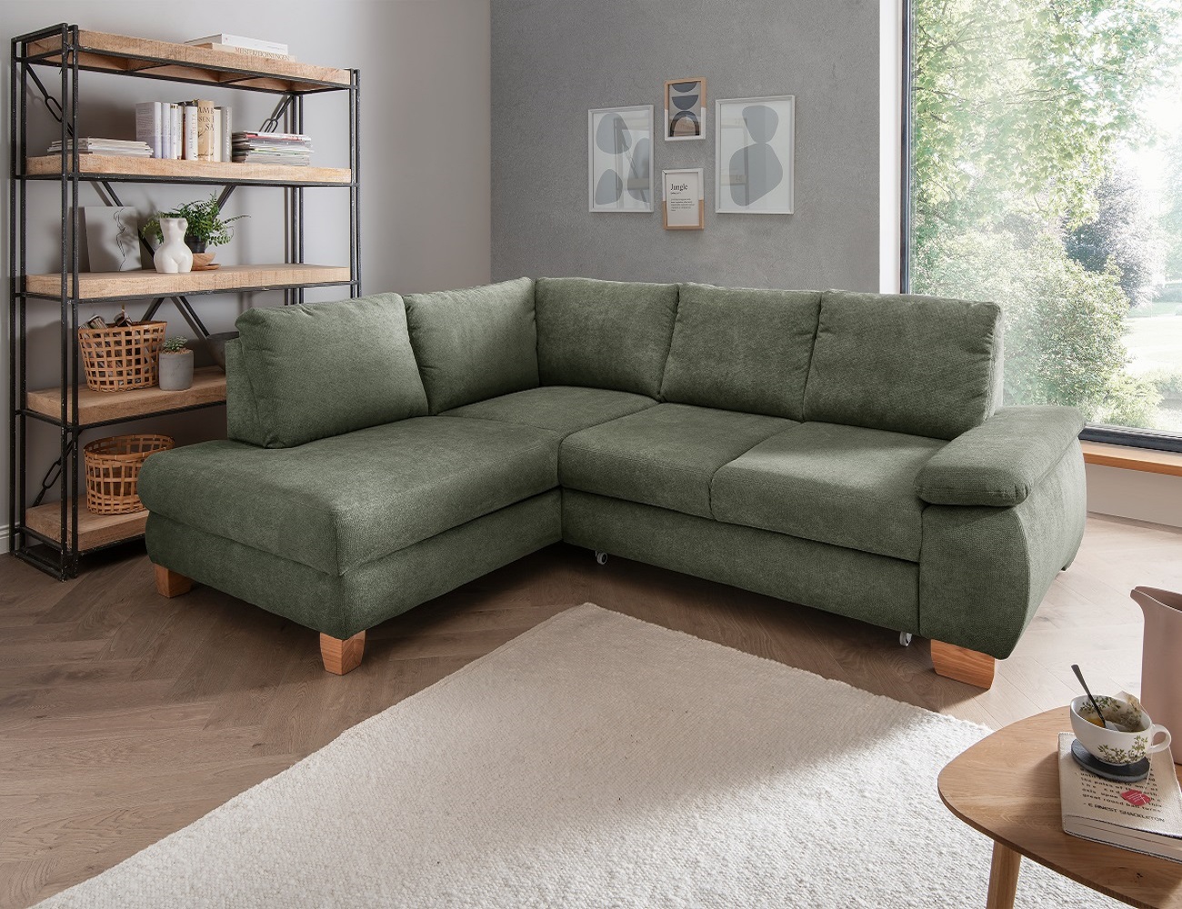 Positano Ecksofa mit Schlaffunktion und Bettkasten von Benformato