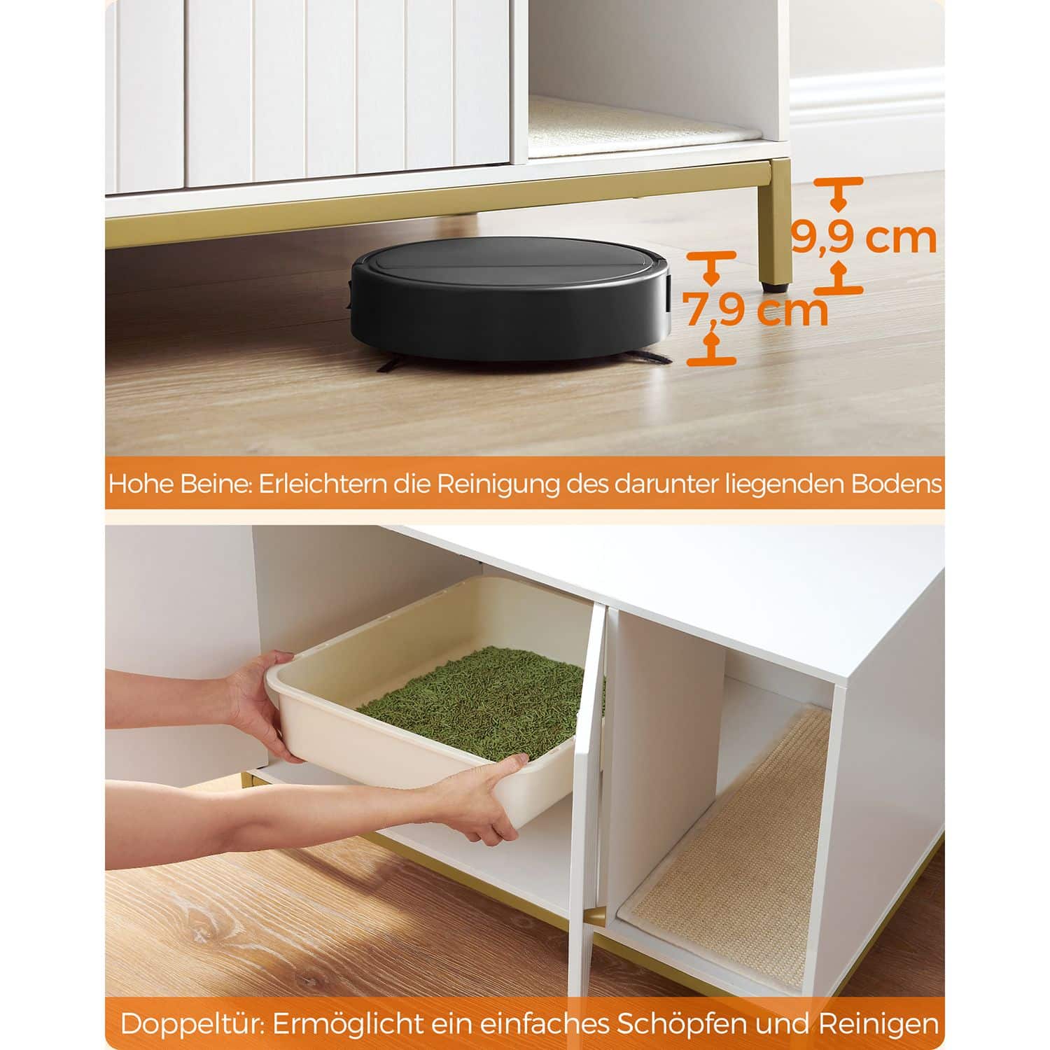 Katzenklo-Schrank-PCL007W01 Katzenklo-Schrank-PCL007W01