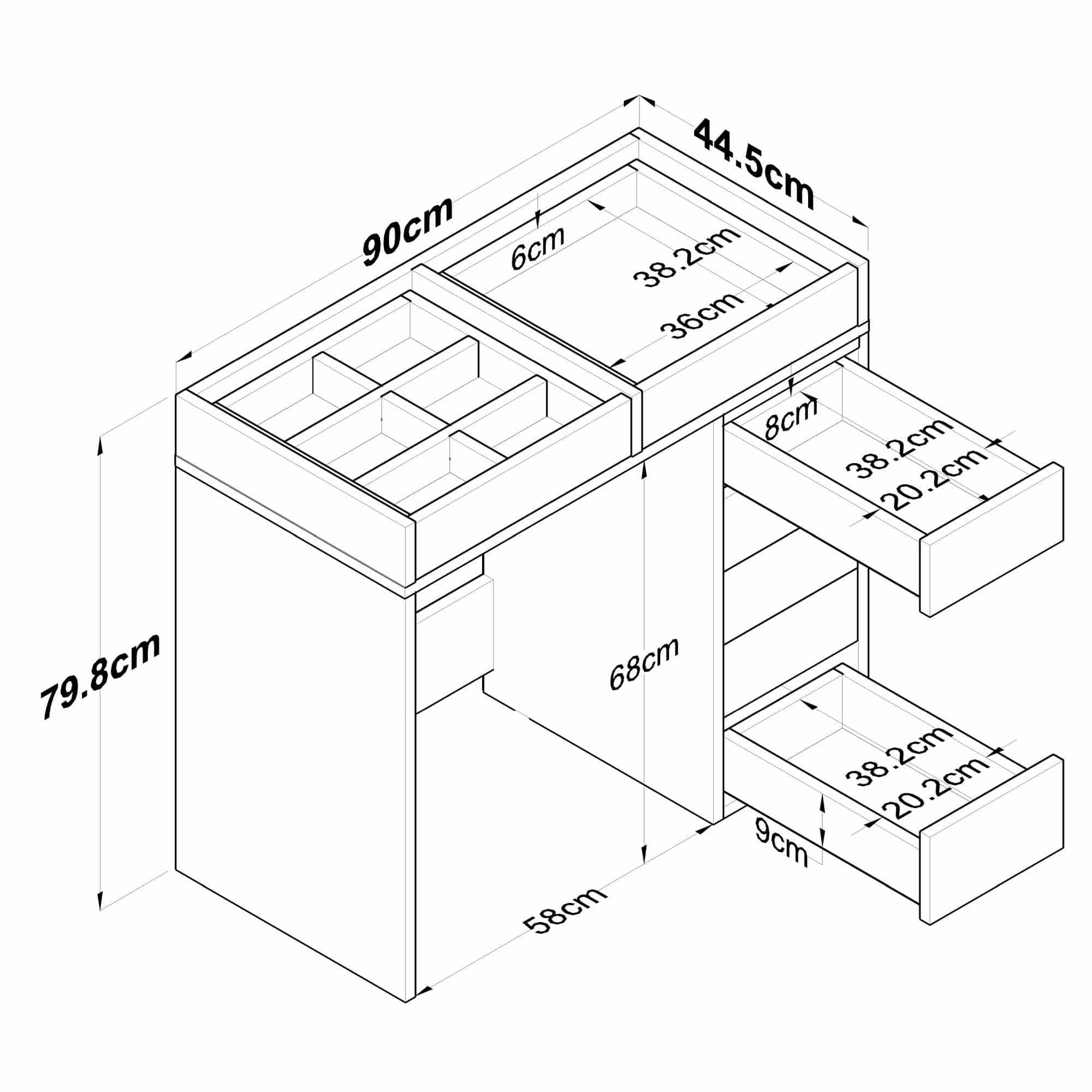 BJ107 - 2625 - Schminktisch