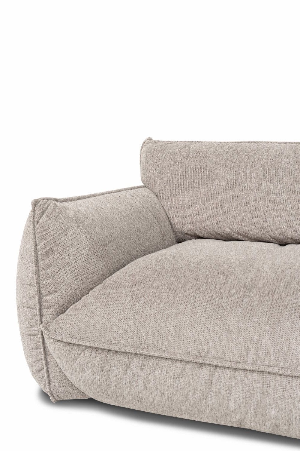 Bigsofa Fluffy im Chenille-Stoff mit Sitztiefenverstellung - designwerk Bigsofa Fluffy im Chenille-Stoff mit Sitztiefenverstellung - designwerk
