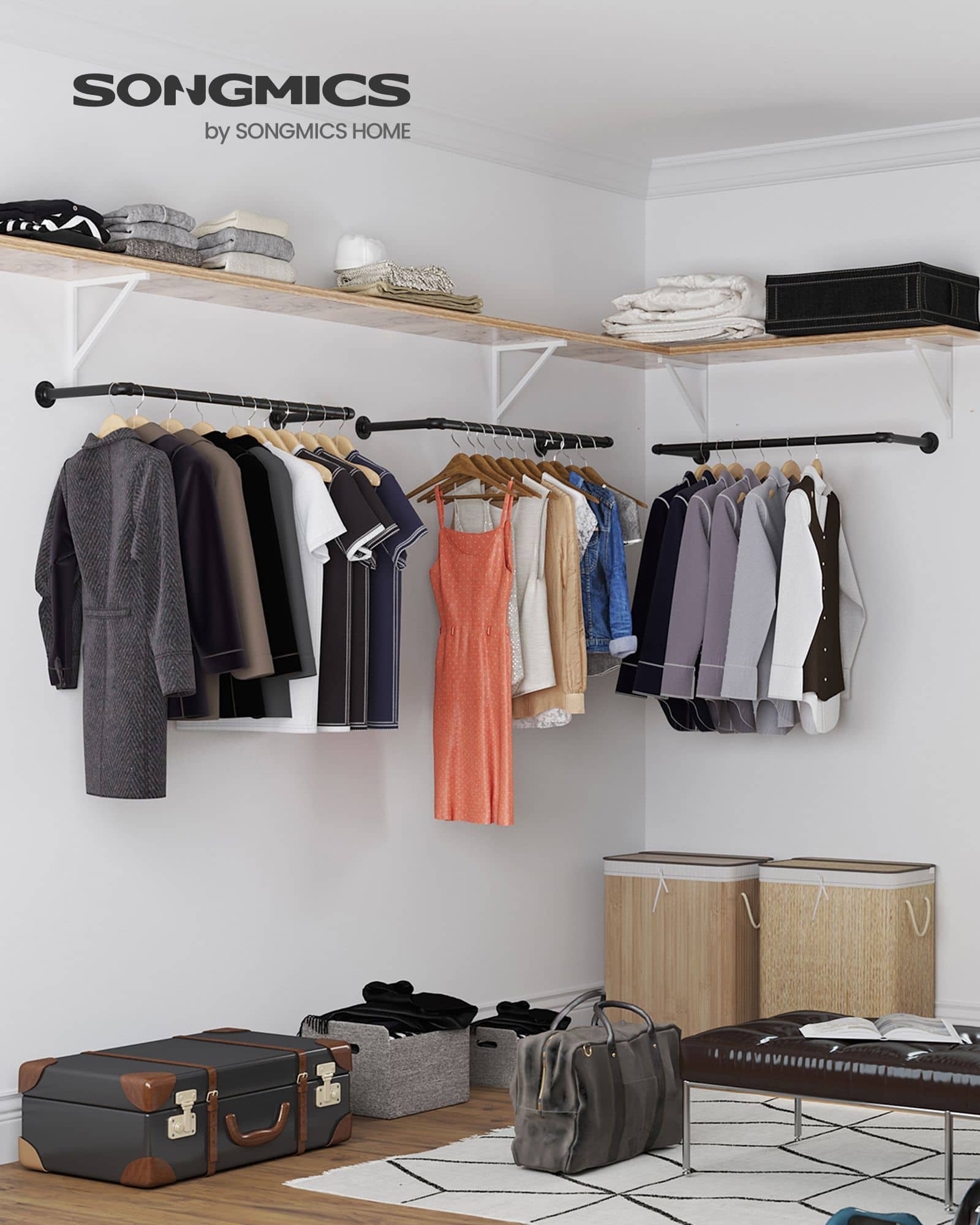 Kleiderstangen 2er Set-B34HSR67BK02 Kleiderstangen 2er Set-B34HSR67BK02