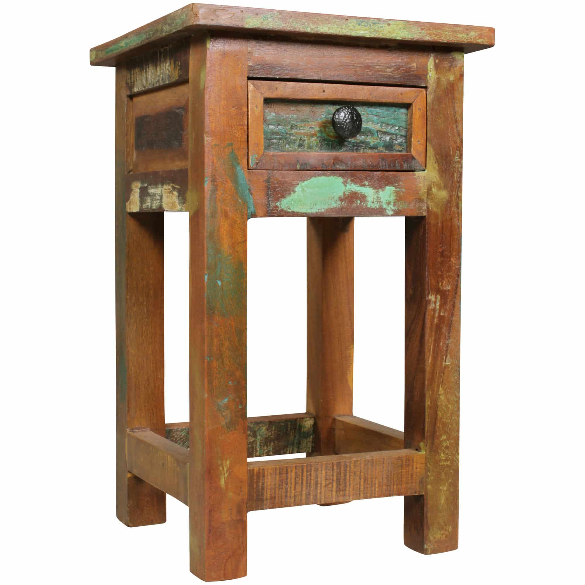 43661-WOHNLING-Beistelltisch-Kalkutta-30-x-30-x-50-cm-Massivholz-Nachtkonsole-mit-Schublade-Nachttisch-Schlafzimmer-aus-Massiv-Holz-Nachtkonsole-Anstelltisch-Shabby-Chic-telefon-t_ Beistelltisch Kalkutta 30 x 30 x 50 cm