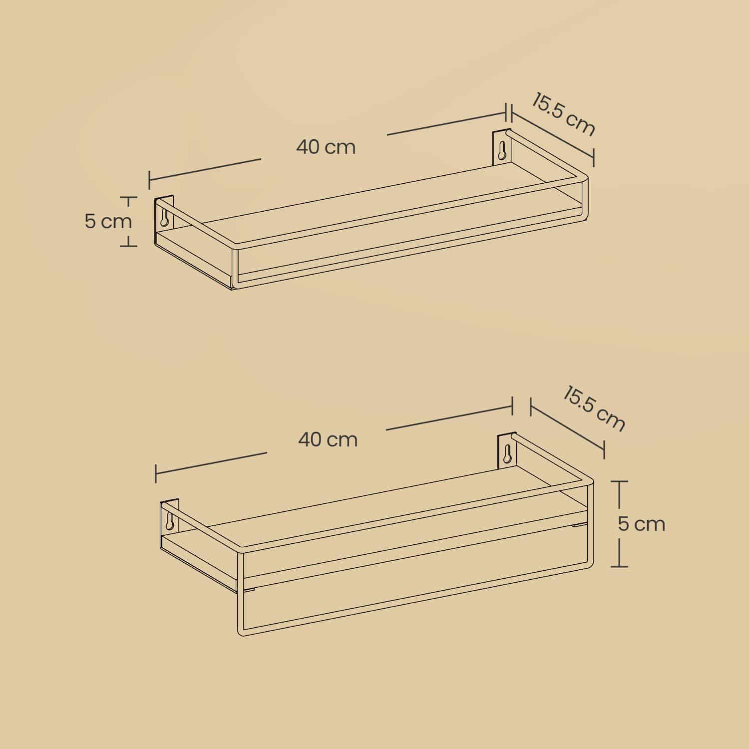 Wandregale 2er Set Wandregale 2er Set