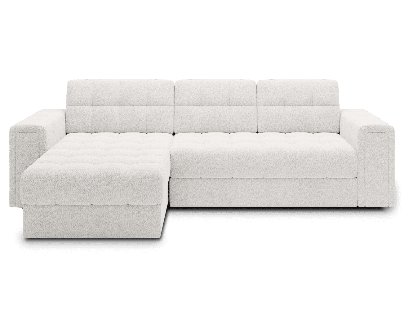 Ecksofa Blenvi Weiß mit Schlaffunktion & Bettkasten | Royal | Eltap | beidseitig montierbar Ecksofa Blenvi Weiß mit Schlaffunktion & Bettkasten | Royal | Eltap | beidseitig montierbar