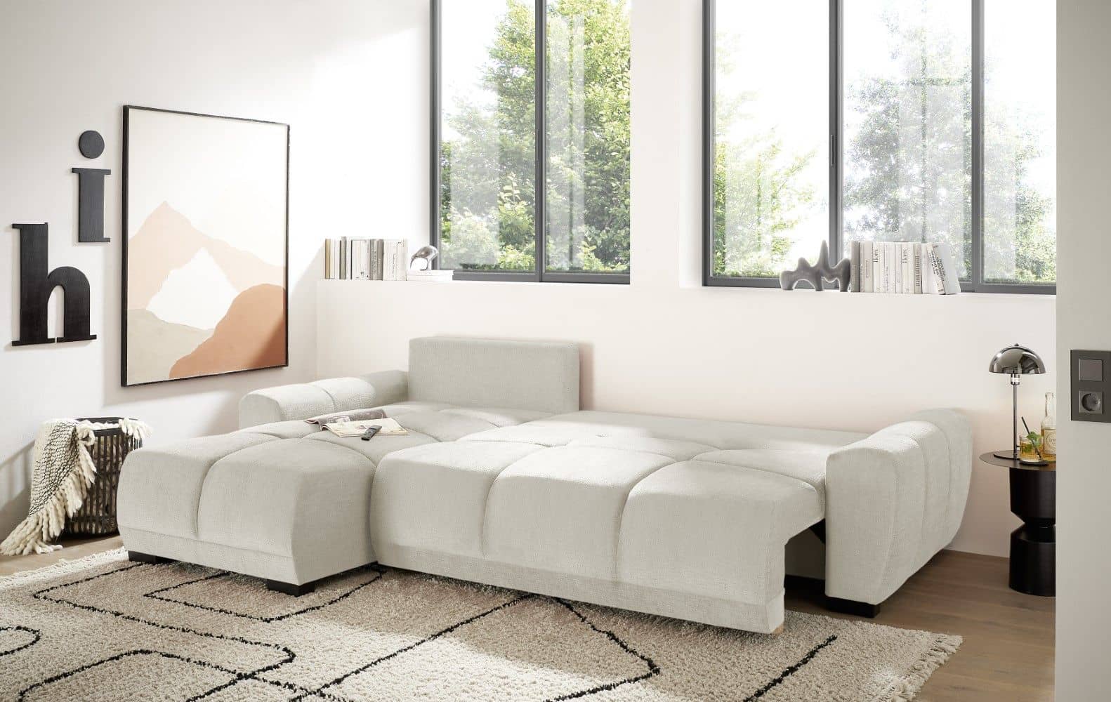 Sofa Dexter – ED Exciting Design mit Schlaffunktion | beidseitig montierbar