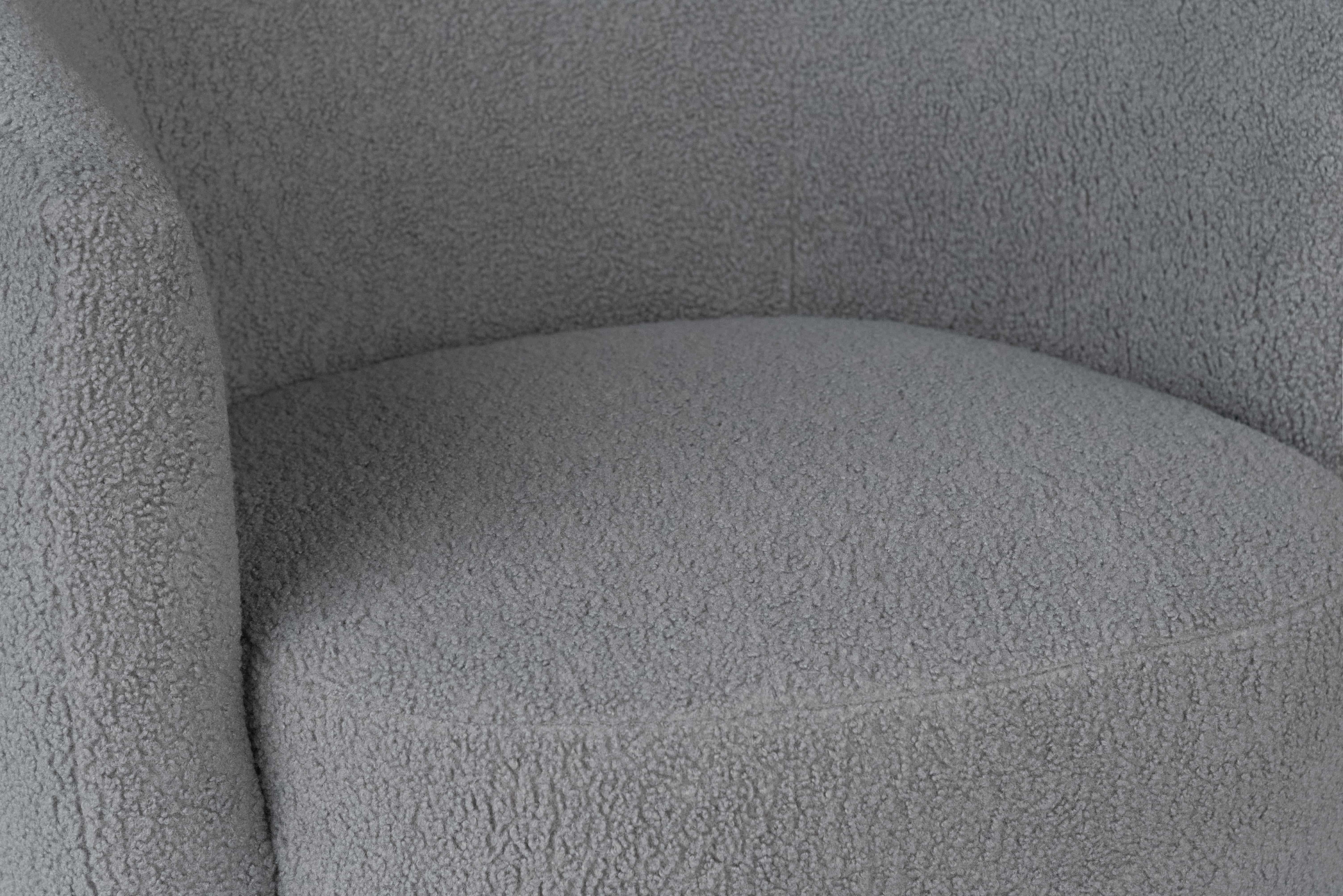 Drehsessel Aveiro 125 – Teddy-Sessel 82×84×71 cm weiß/grau Drehsessel Aveiro 125 – Teddy-Sessel 82×84×71 cm weiß/grau