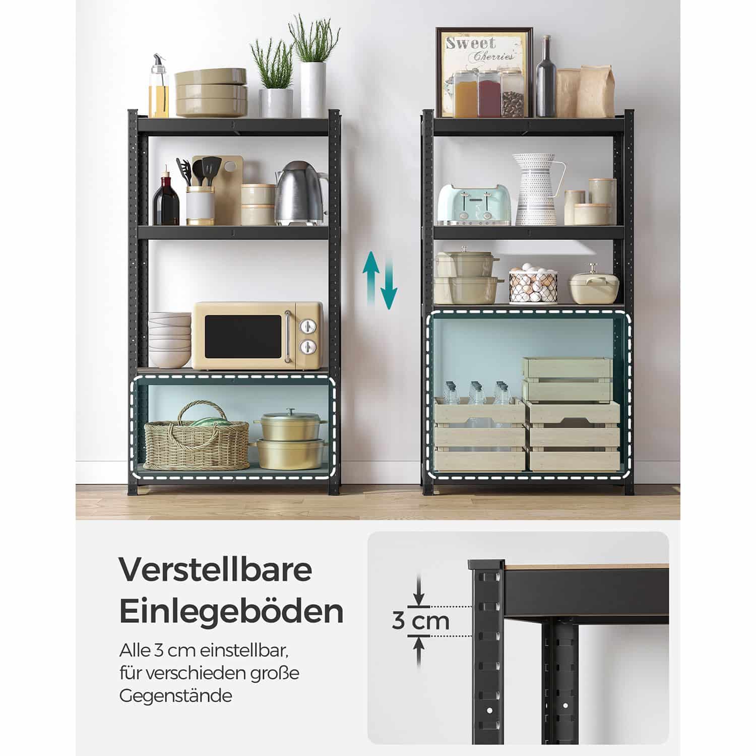 Schwertlastregal schwarz