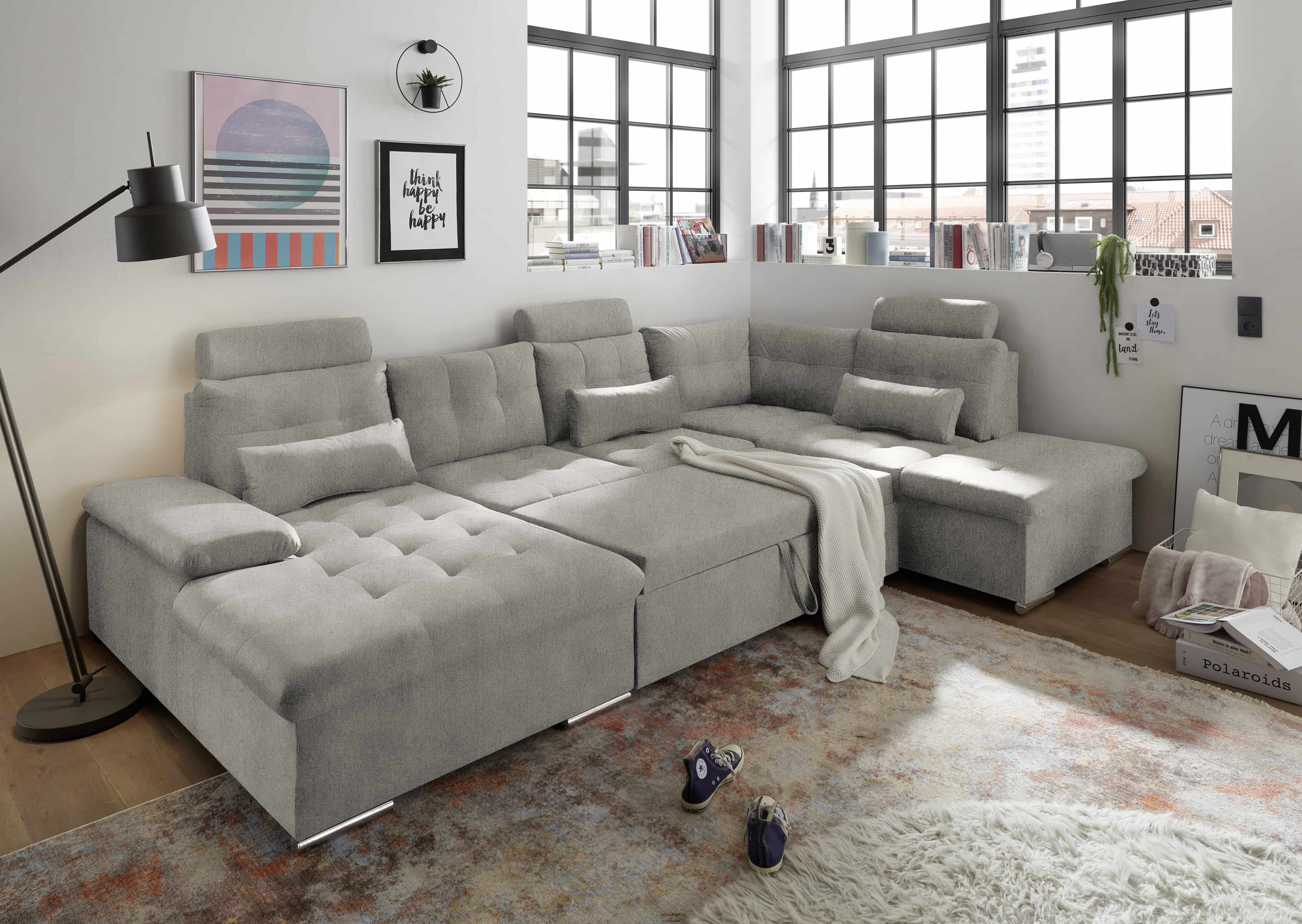 Schlafsofa Taupe - Medan XXL Schlafsofa Taupe - Medan XXL
