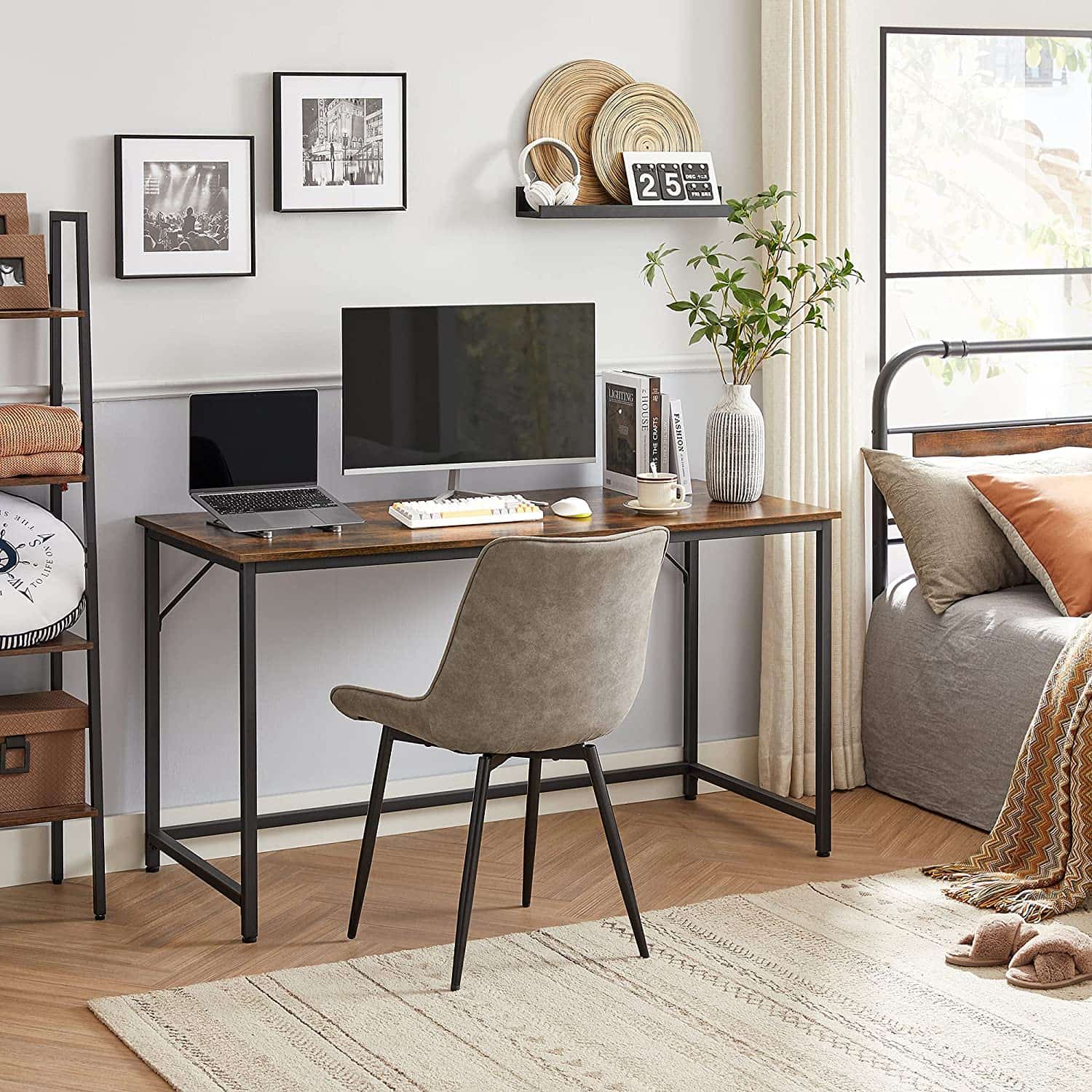 LWD043B01-2 Effizientes Homeoffice: Entdecken Sie den 140 cm Computertisch von VASAGLE