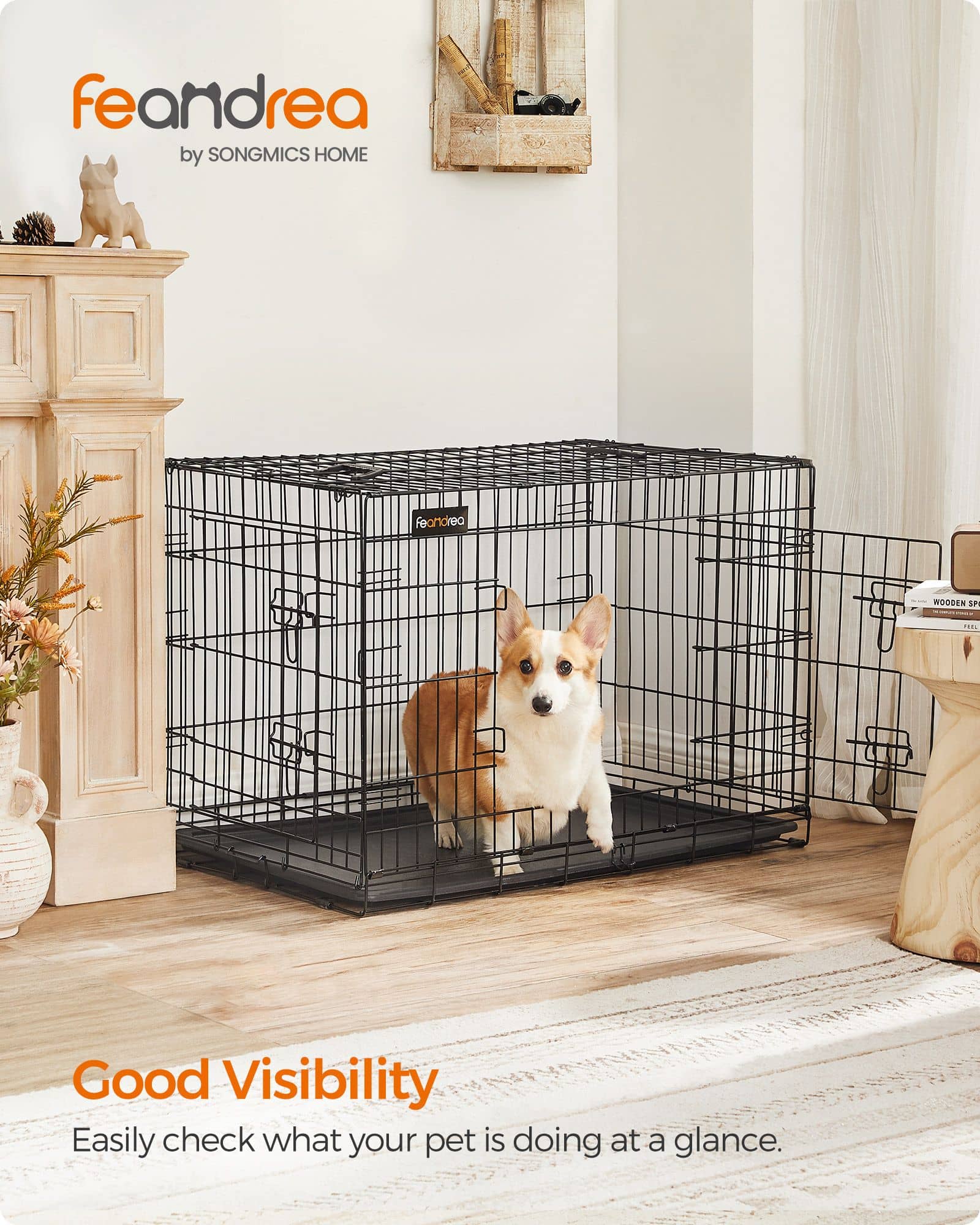 Hundekäfig L mit 2 Türen-PPD36H Hundekäfig L mit 2 Türen-PPD36H