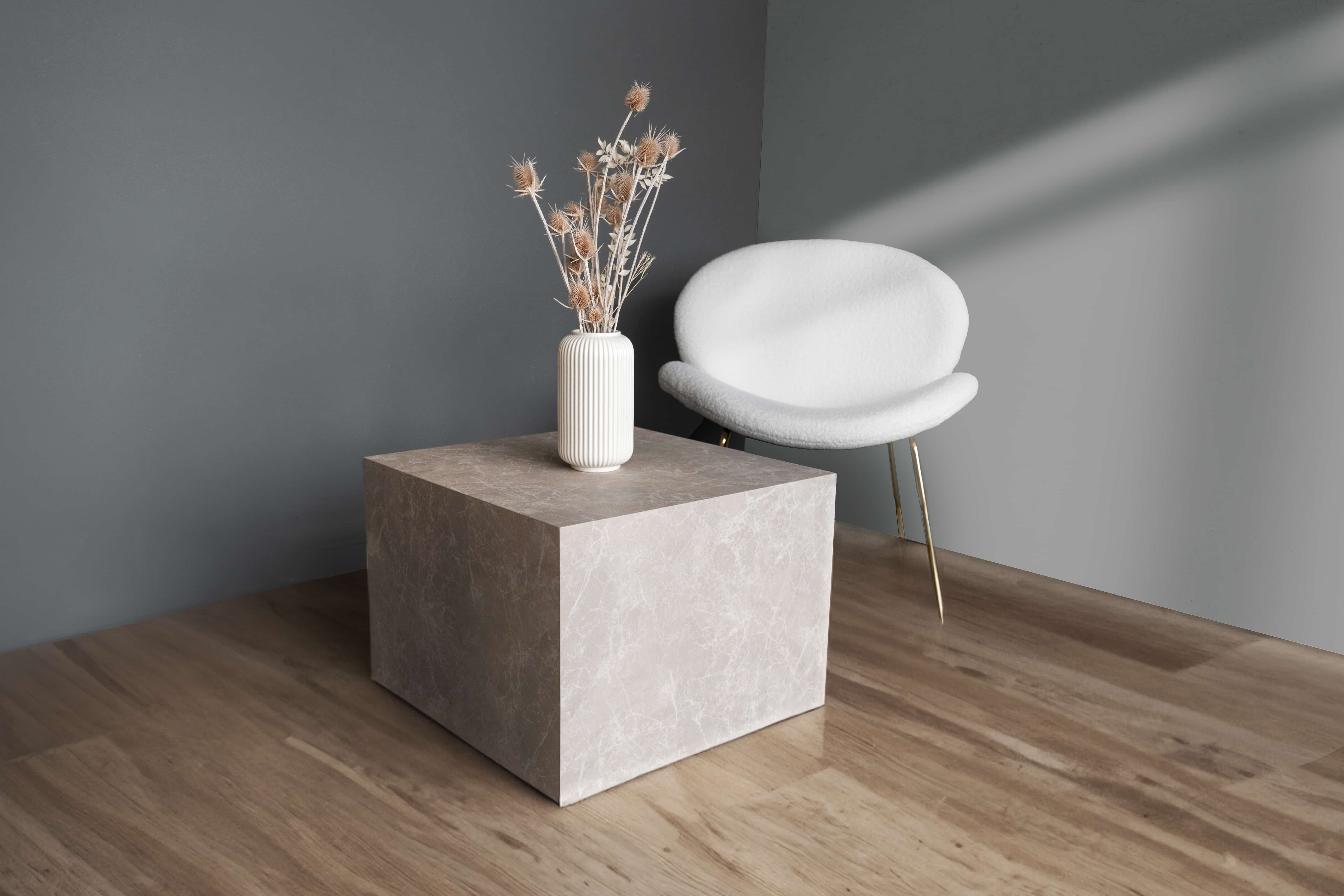 Beistelltisch Cuboid 125 Weiß