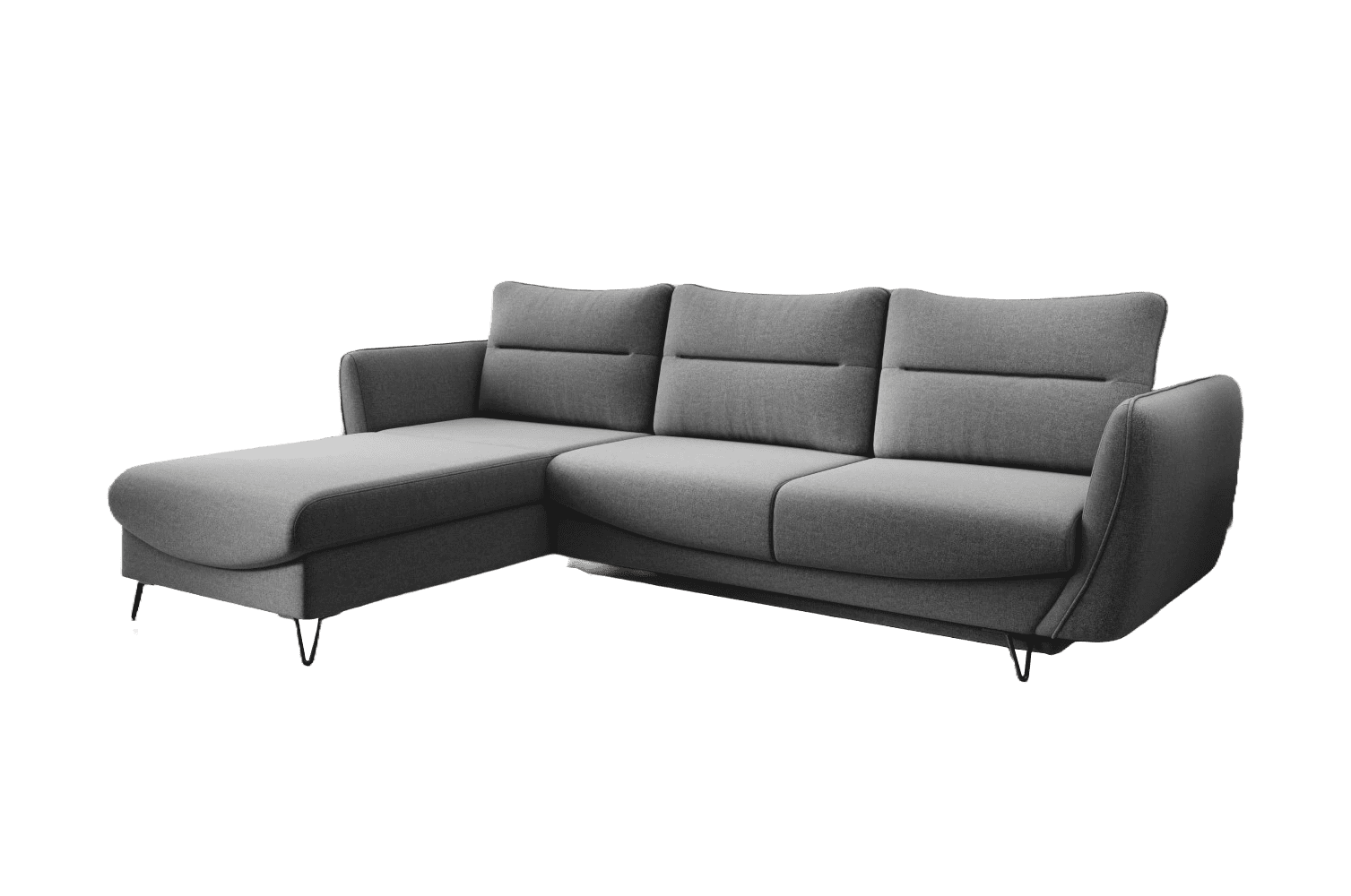 Salvatore Ecksofa mit Bettfunktion und Bettkasten – Zeitloses Design und hoher Komfort