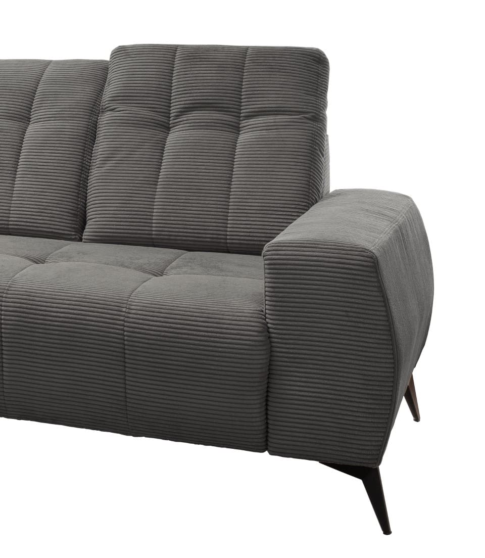 Ecksofa Sano von Benformato - Hochwertiges Cordsofa mit Elektrofunktion und verstellbaren Kopflehnen Ecksofa Sano von Benformato - Hochwertiges Cordsofa mit Elektrofunktion und verstellbaren Kopflehnen