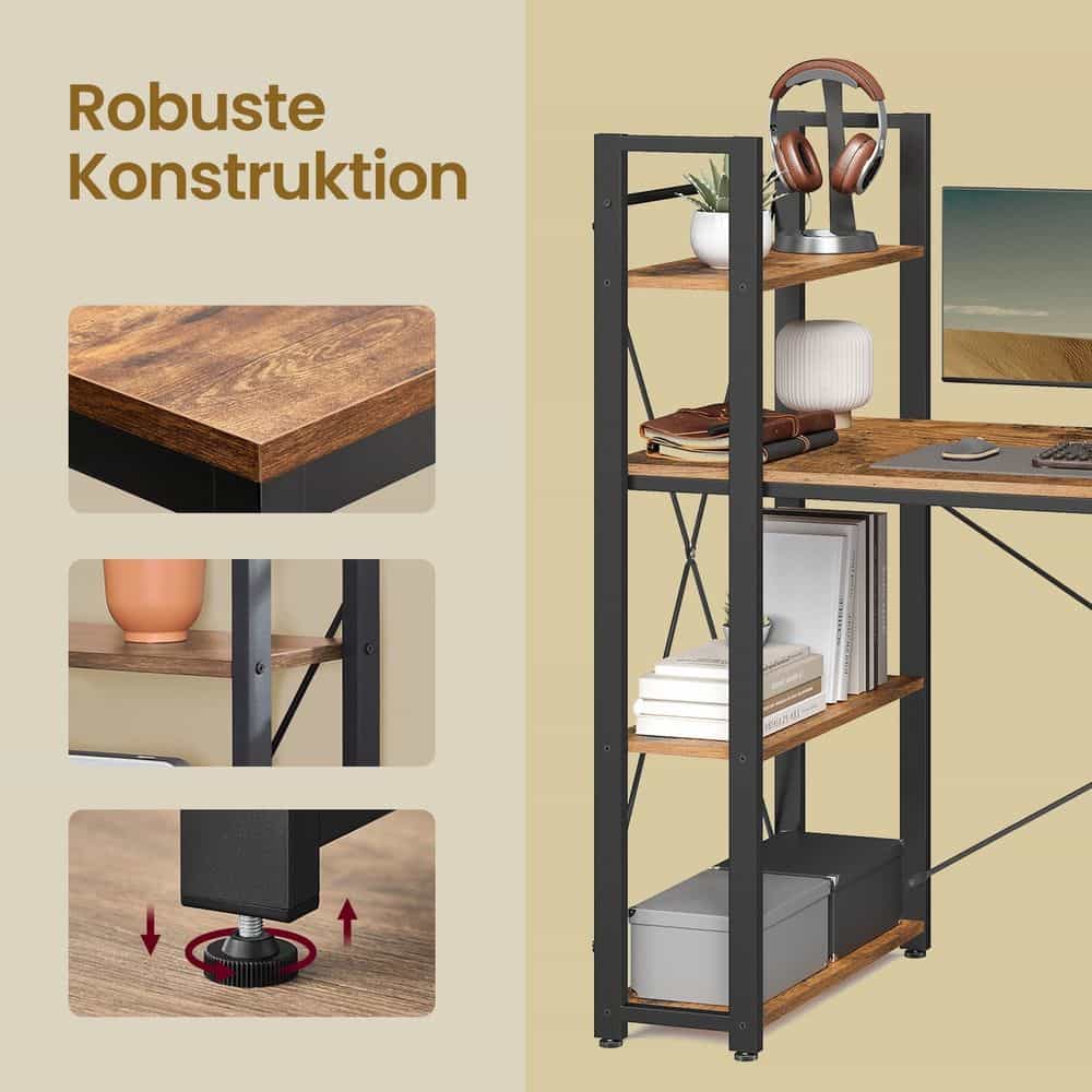 Tisch, Schreibtisch mit Regal, Computertisch