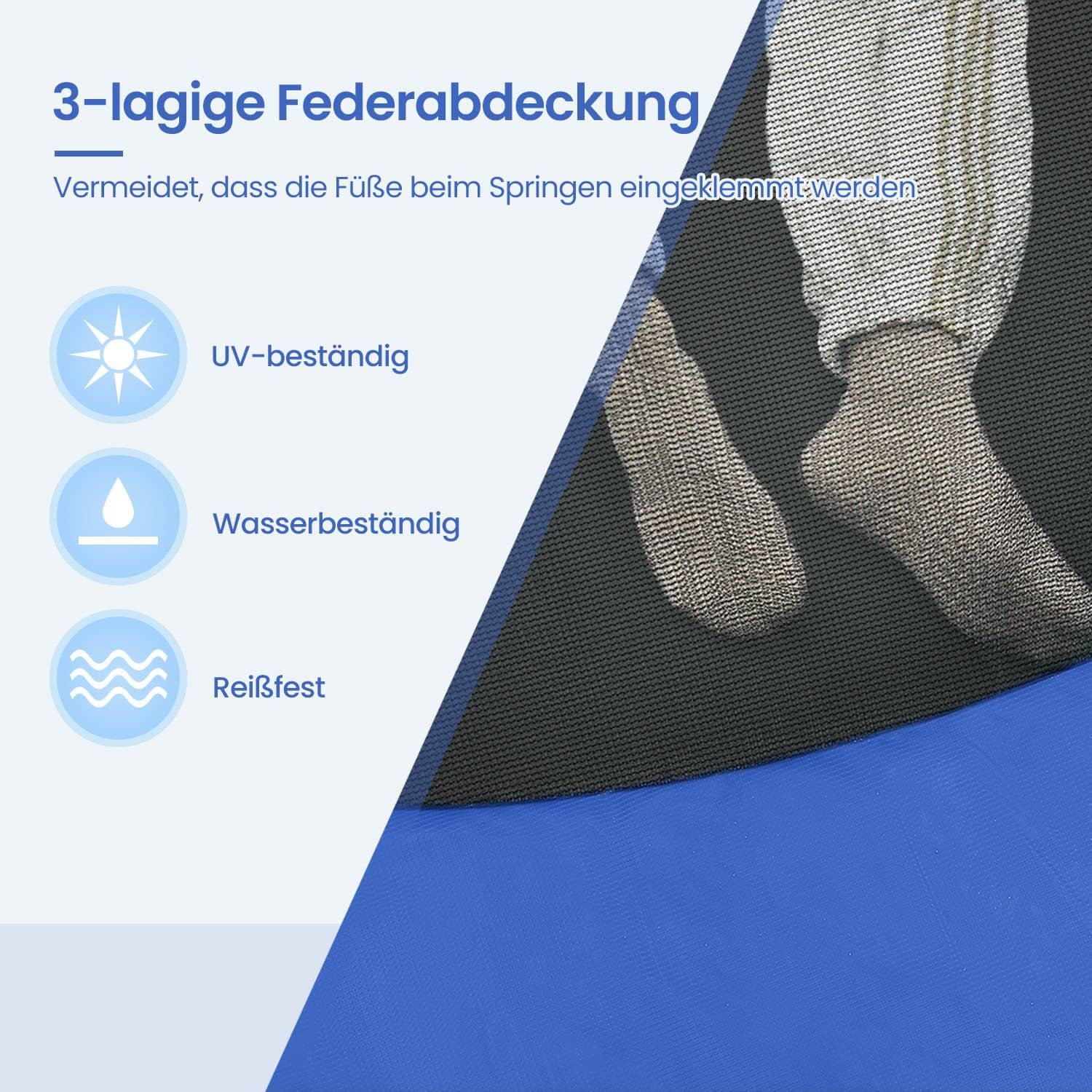 Trampolin 366 cm d, Gartentrampolin mit Sicherheitsnetz, 180 cm hohe gebogene Stangen Trampolin 366 cm d, Gartentrampolin mit Sicherheitsnetz, 180 cm hohe gebogene Stangen