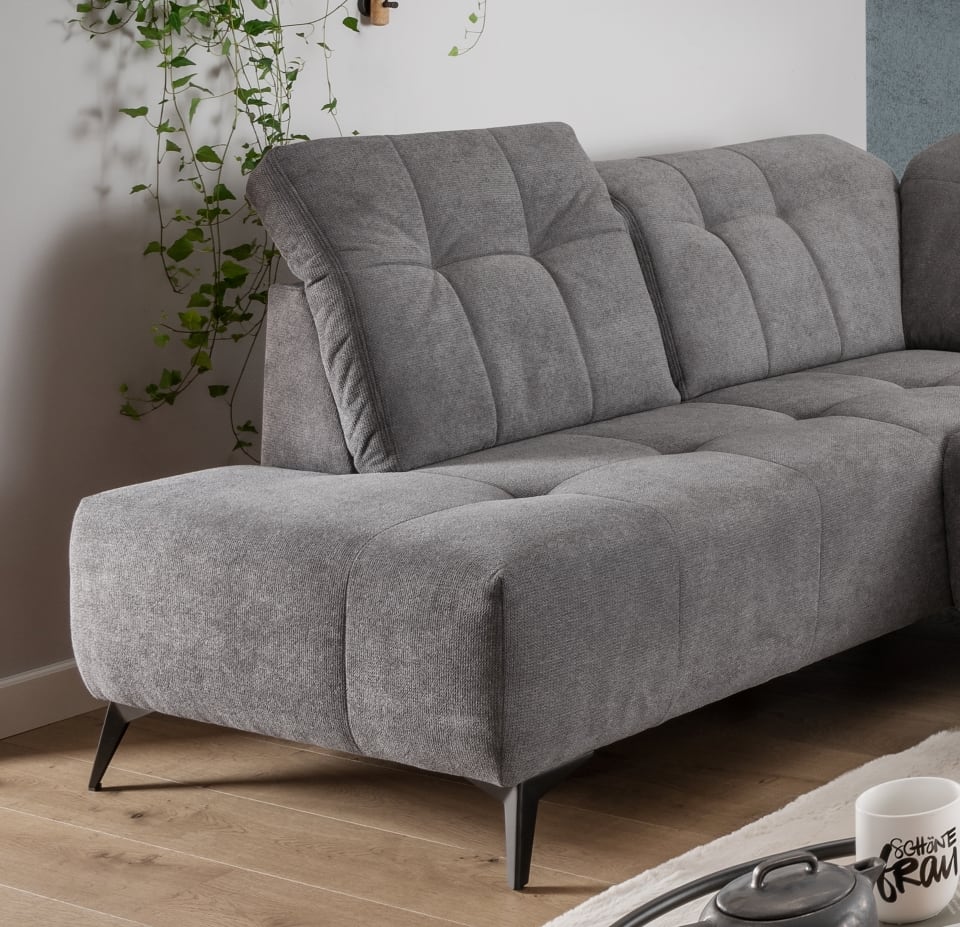 Sofa U-Form dunkelgrau - Elektrofunktion - Sano Sofa U-Form dunkelgrau - Elektrofunktion - Sano
