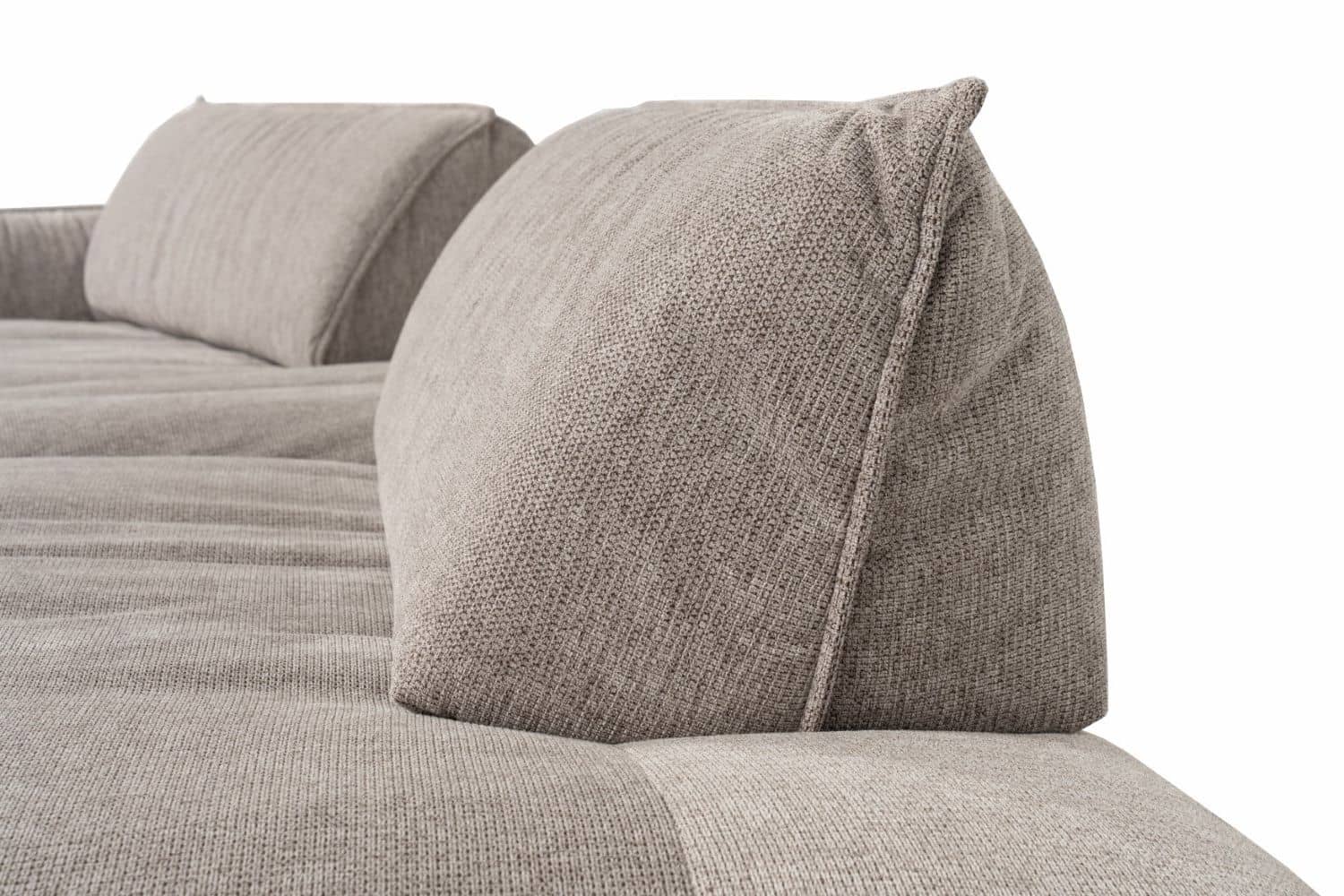 Bigsofa Fluffy im Chenille-Stoff mit Sitztiefenverstellung - designwerk