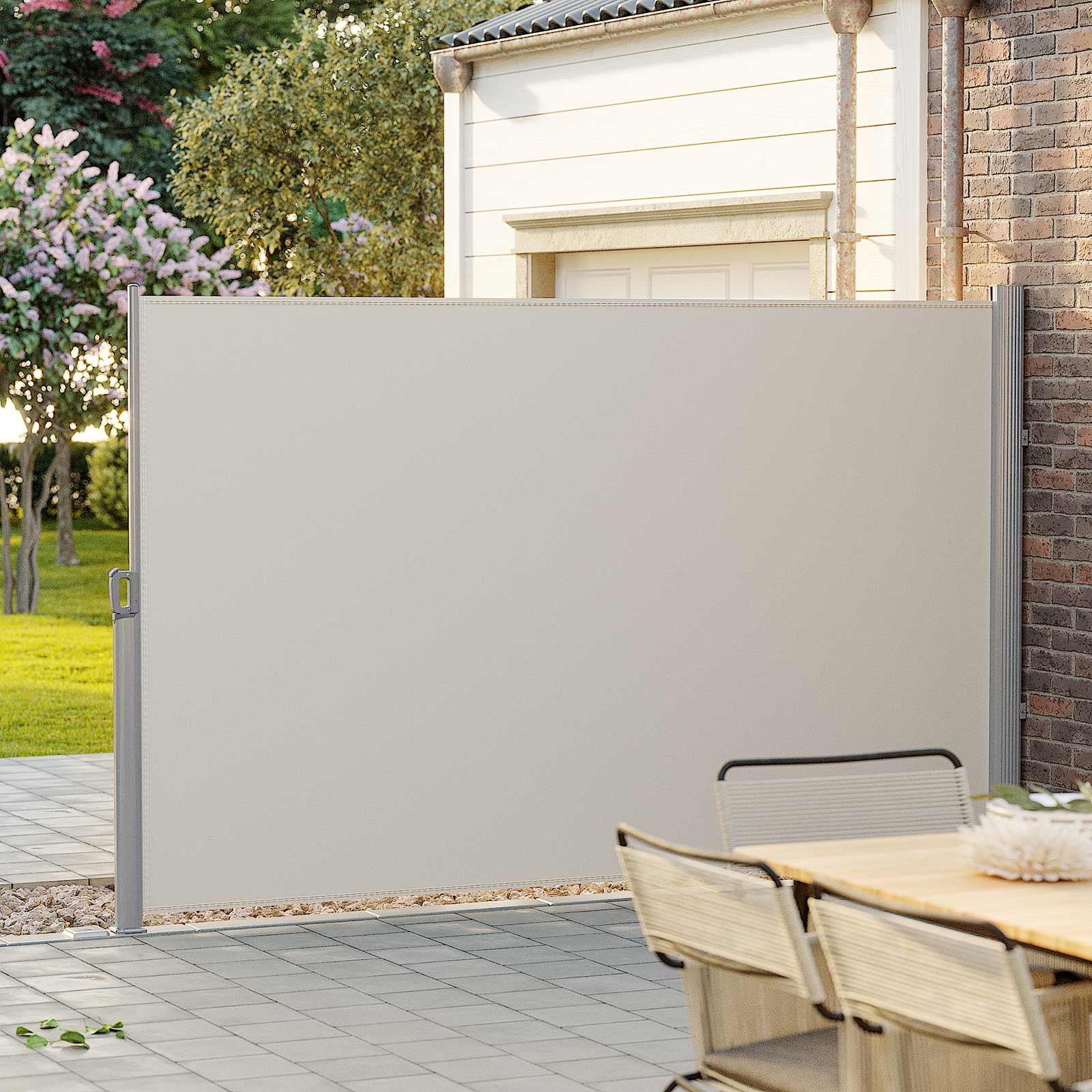 Seitenmarkise 180 x 400 cm beige-B34GSA184E01