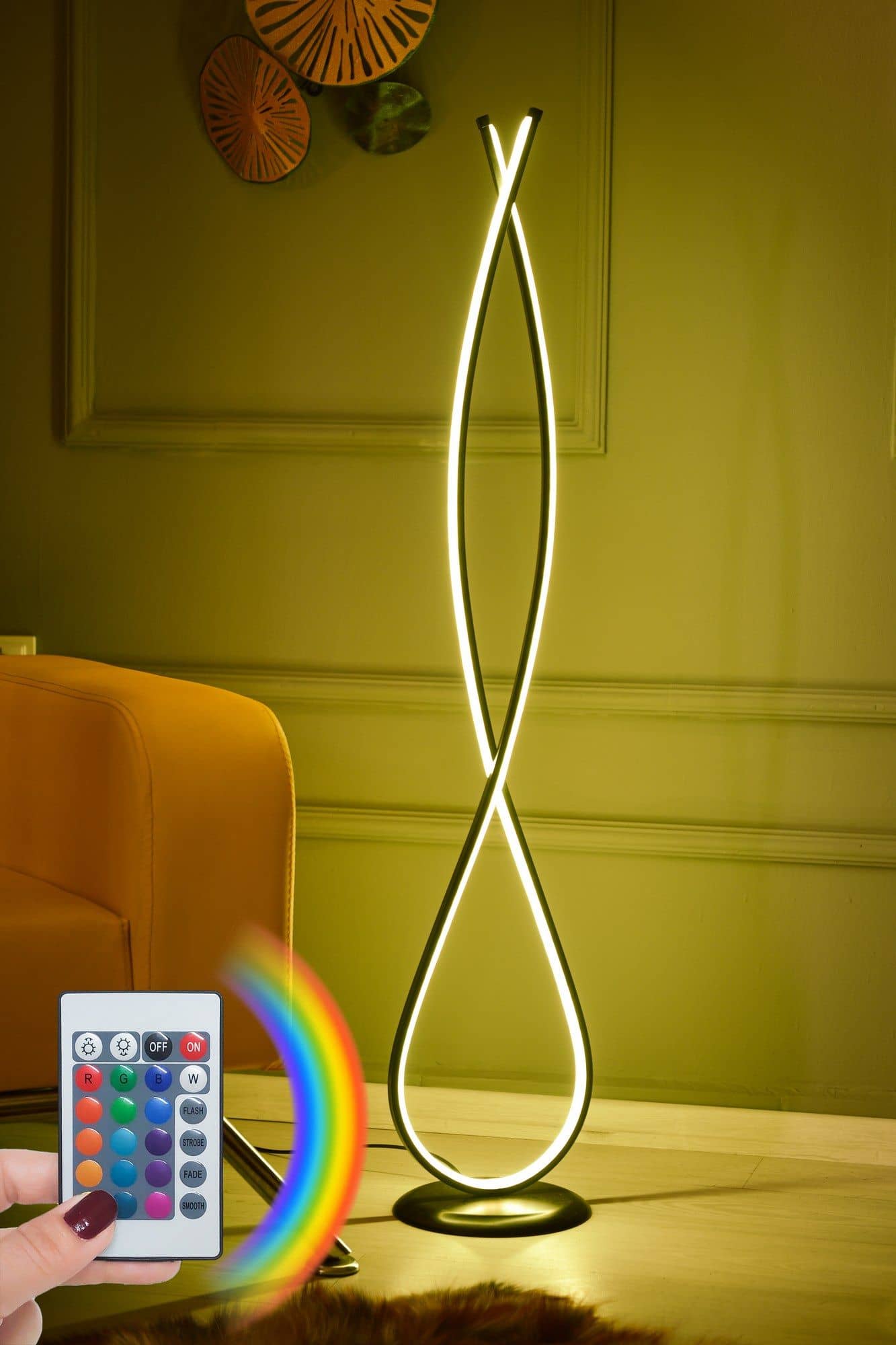 Infinity Black - Multicolor - Stehlampe