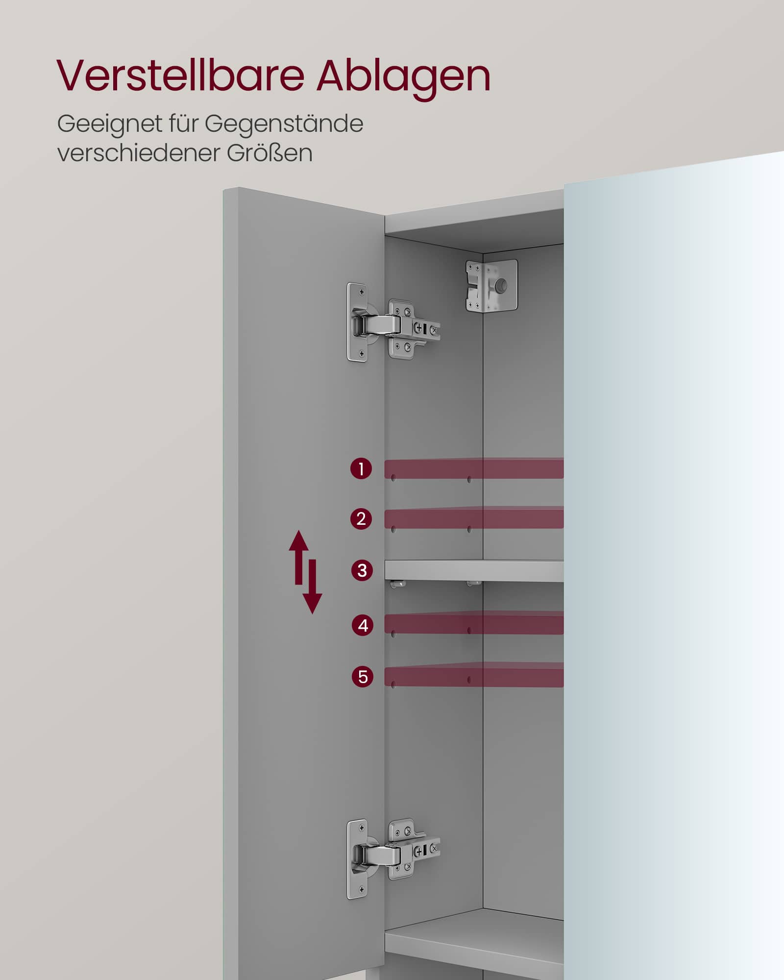 Badezimmerschrank mit 3 Türen 16,5 x 70 x 75 cm Badezimmerschrank mit 3 Türen 16,5 x 70 x 75 cm