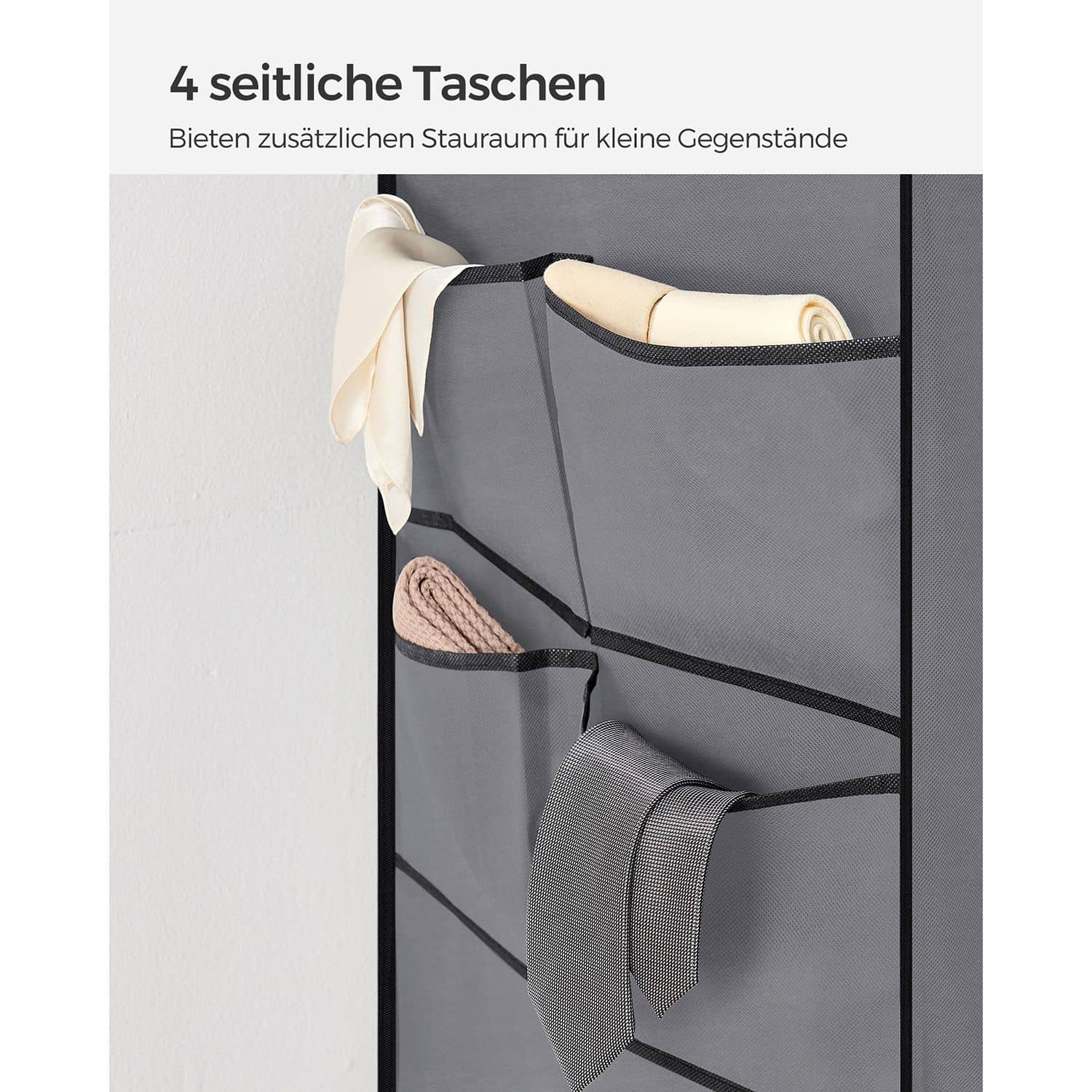 Stoffschrank, Kleiderschrank, 45 x 127 x 176 cm