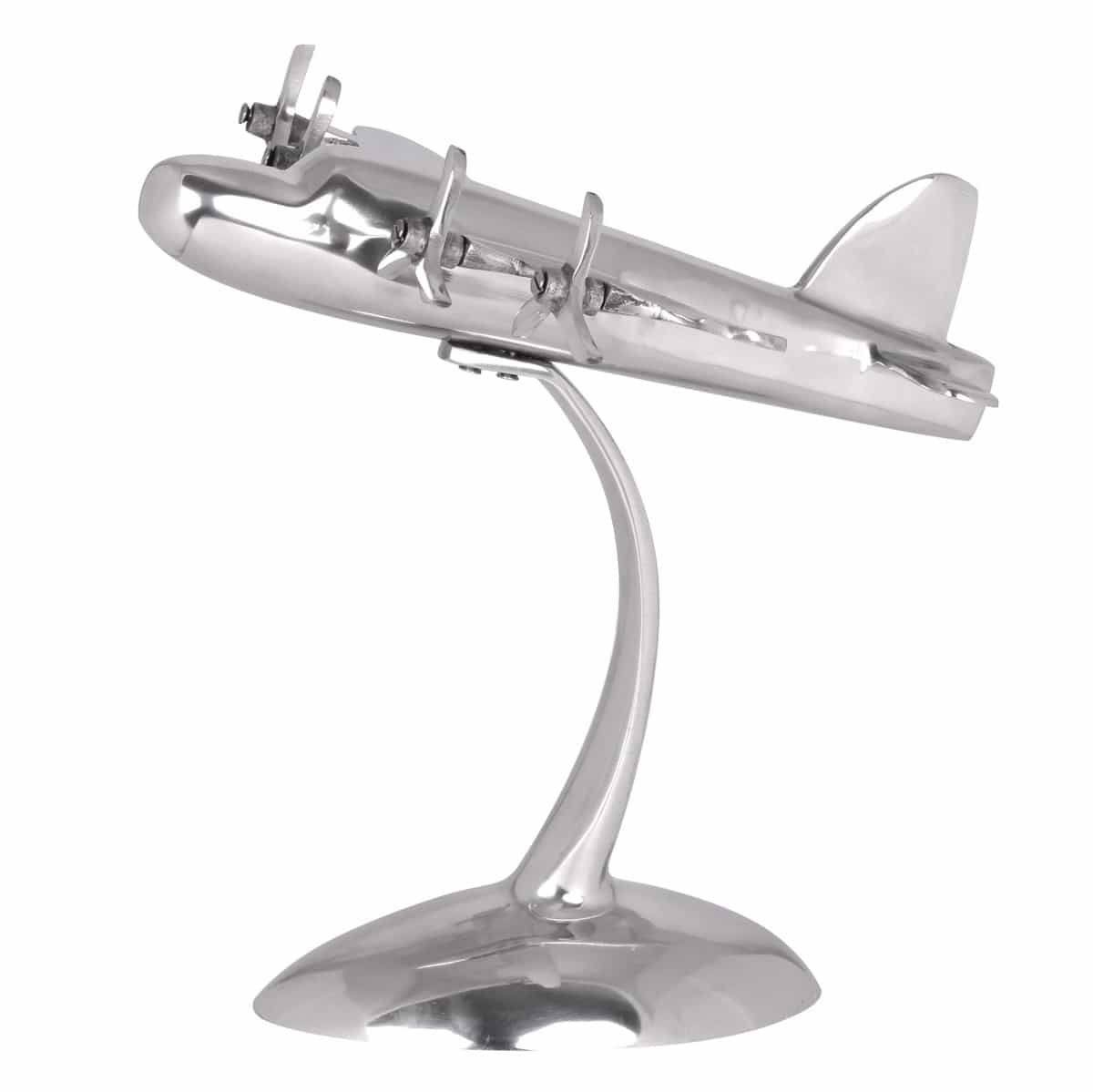 Design Deko Flugzeug Propeller aus Aluminium Farbe Silber Design Deko Flugzeug Propeller aus Aluminium Farbe Silber
