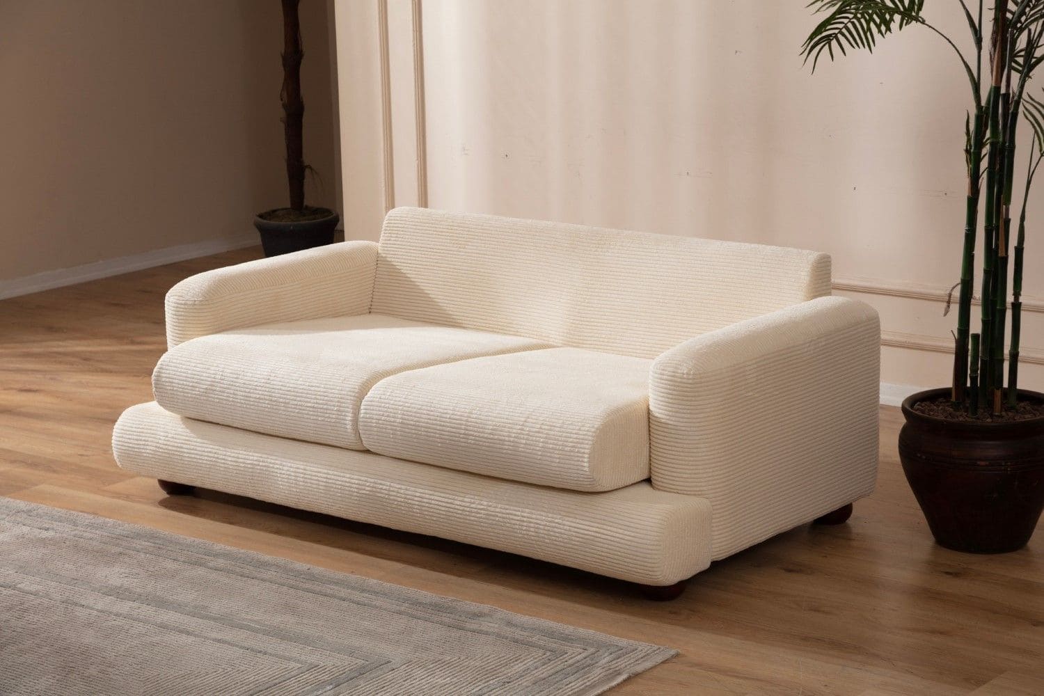 Sofa River 2-Sitzer Beige Breitcord Sofa River 2-Sitzer Beige Breitcord