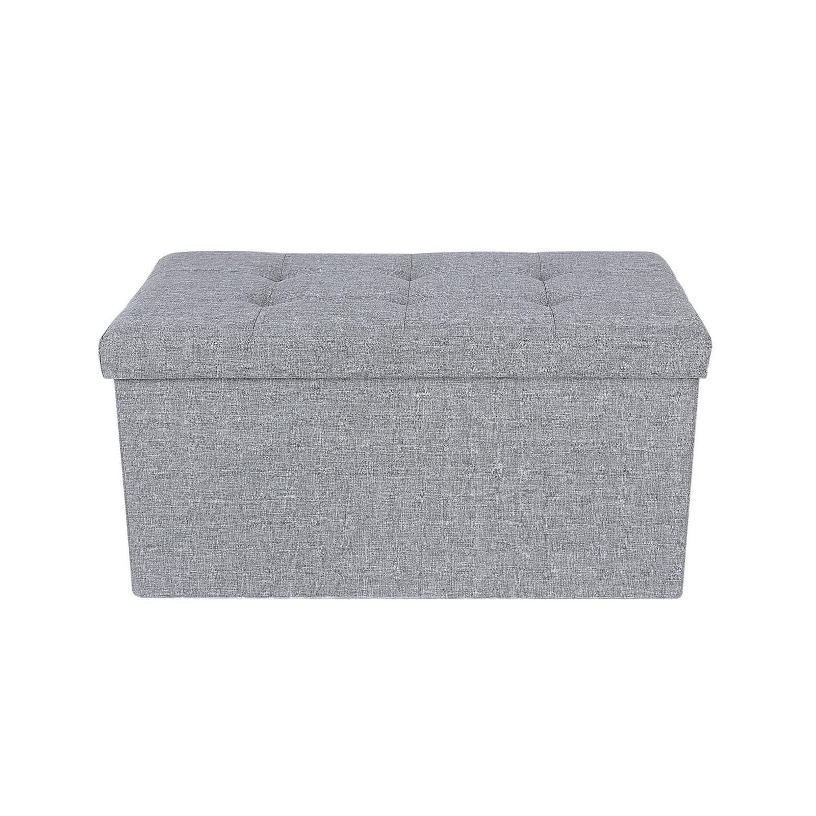 Sitztruhe 76 cm Hellgrau meliert-LSF84GYX Sitztruhe 76 cm Hellgrau meliert-LSF84GYX