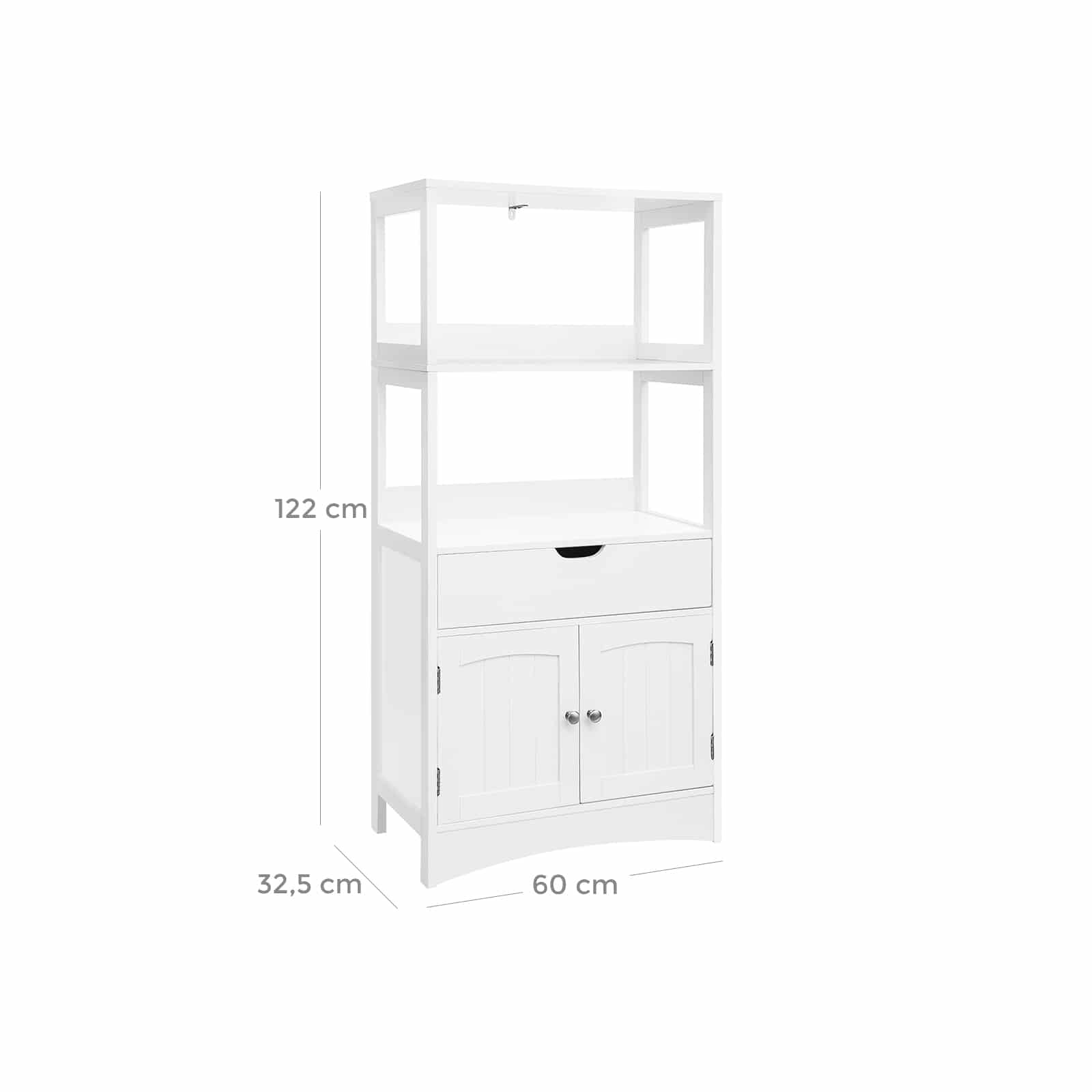 Grosser-Badschrank-Weiss-BBC64WT-6AiCXRwt12d0Ka Gratis Lieferung & Ratenzahlung: VASAGLE Badschrank bei Myhomelando entdecken