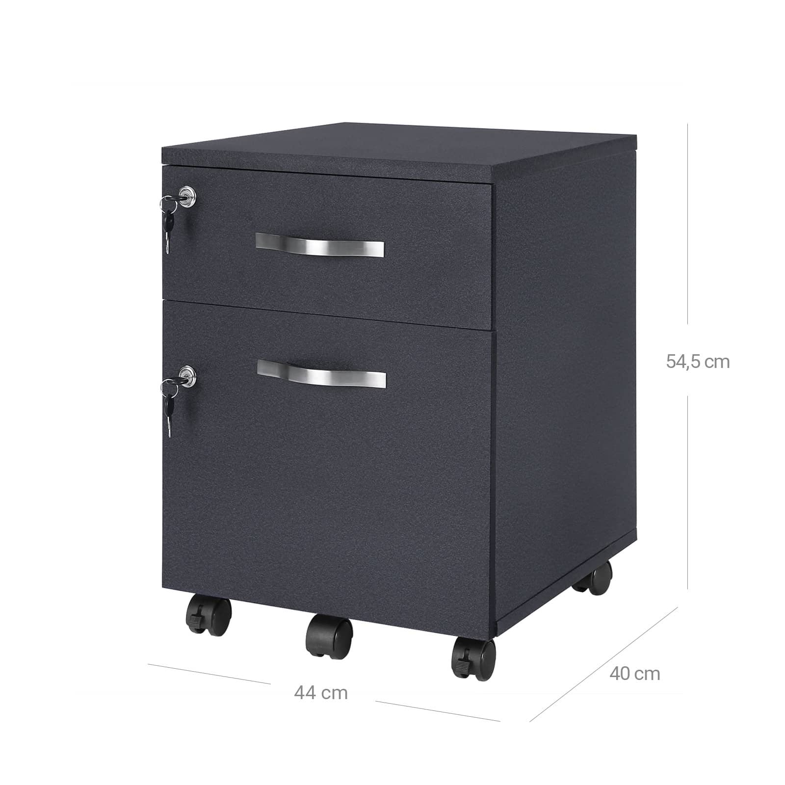 File-Cabinet-with-Locks-LCD22BV1-6dGDzCOYqzLzFx Abschließbarer Rollcontainer Schwarz