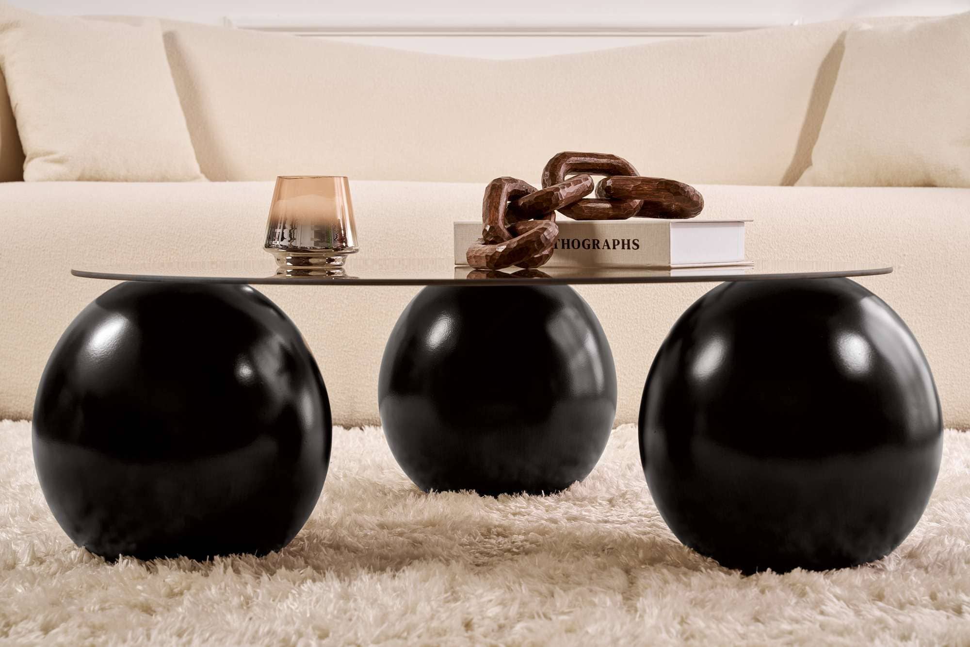 Miro - schwarz, grau - Couchtisch