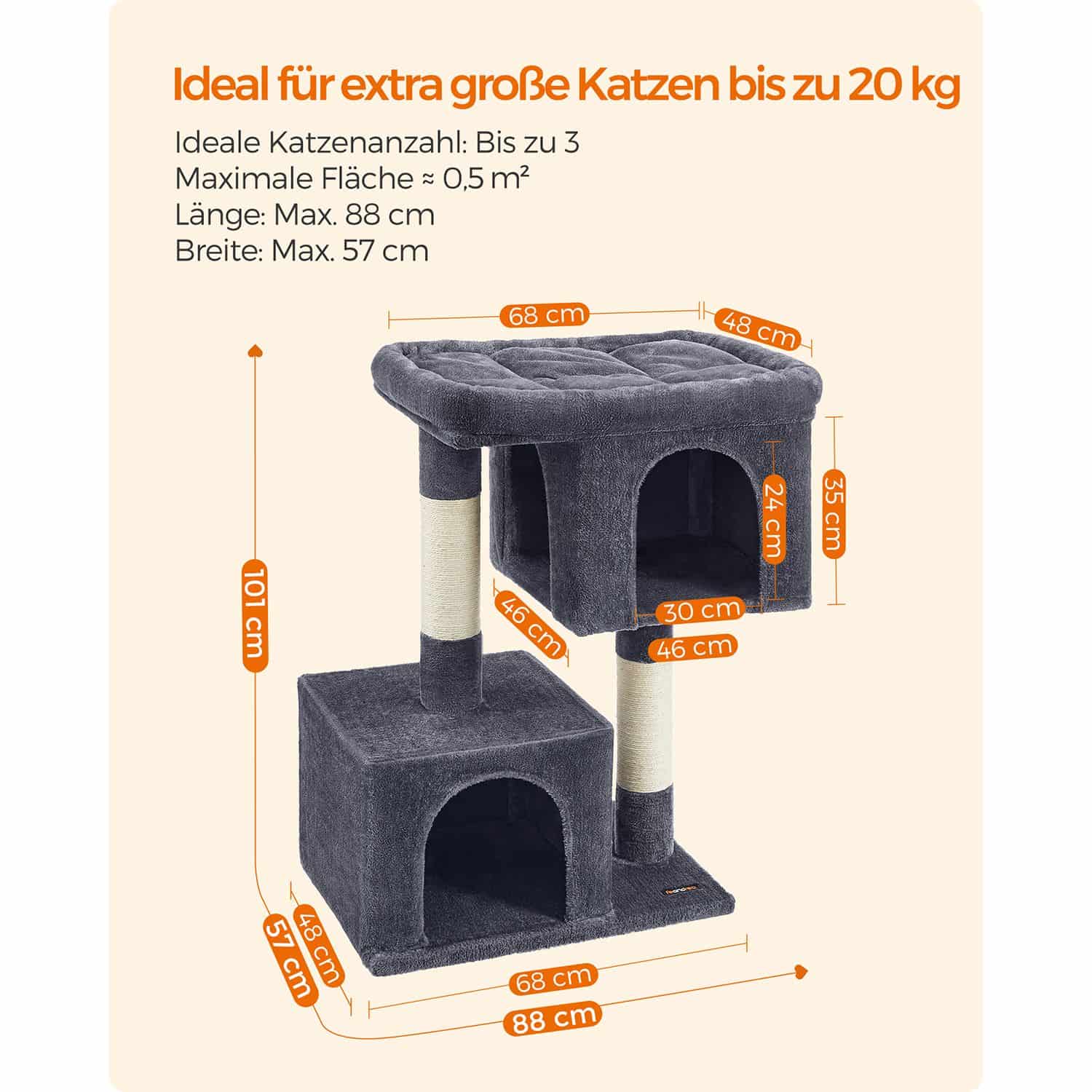 Katzenhaus für extra große Katzen-PCT614G01 Katzenhaus für extra große Katzen-PCT614G01