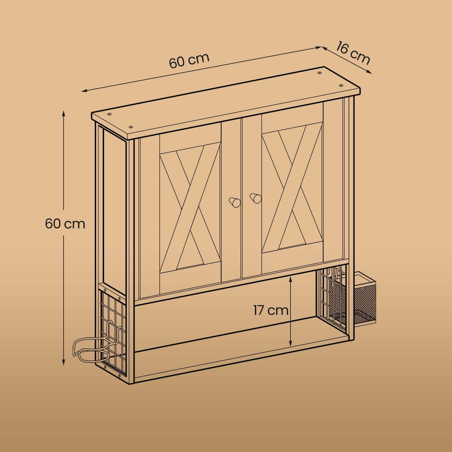 Wandschrank im Badezimmer Wandschrank im Badezimmer
