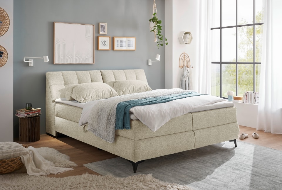 ED Exciting Design Boxbett Atlantis: Flachgewebe, Bettkasten, Topper – Myhomelando, verschiedene Größen & Farben