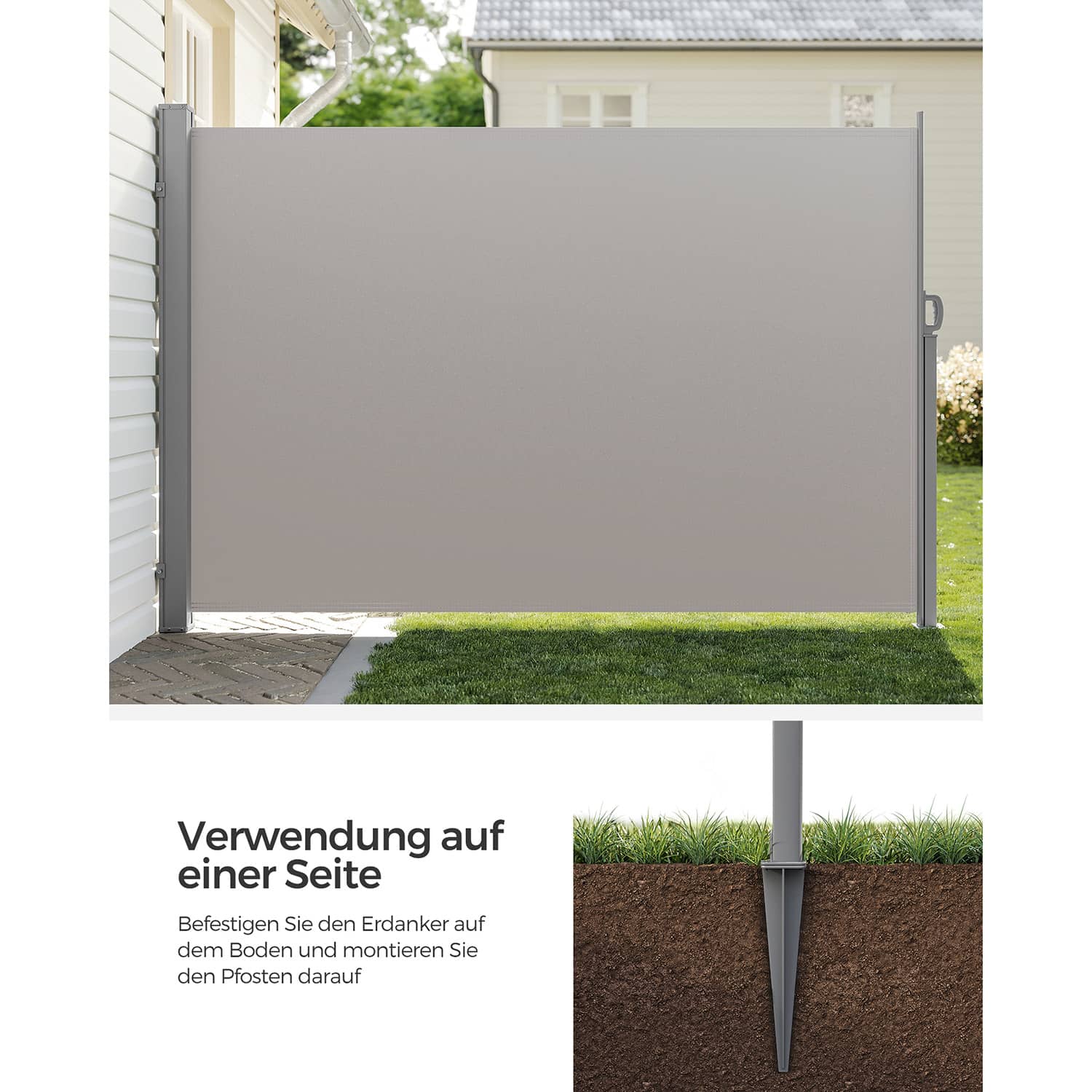 Erdanker für Standpfosten von Seitenmarkisen-B34GSA501Y01 Erdanker für Standpfosten von Seitenmarkisen-B34GSA501Y01