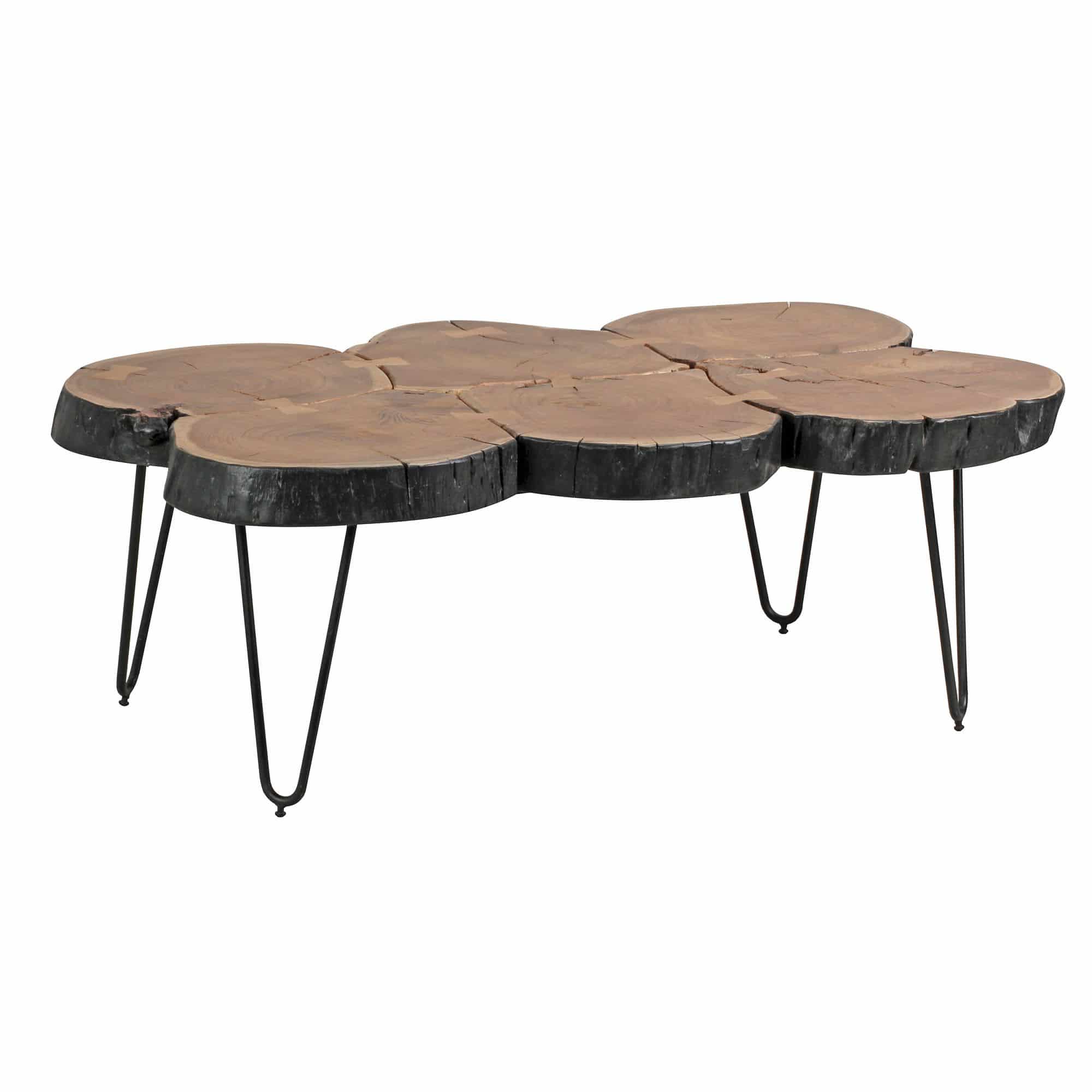 Couchtisch BAGLI Massiv-Holz Akazie 115 cm breit Wohnzimmer-Tisch Design Metallbeine Landhaus-Stil Beistelltisch Couchtisch BAGLI Massiv-Holz Akazie 115 cm breit Wohnzimmer-Tisch Design Metallbeine Landhaus-Stil Beistelltisch