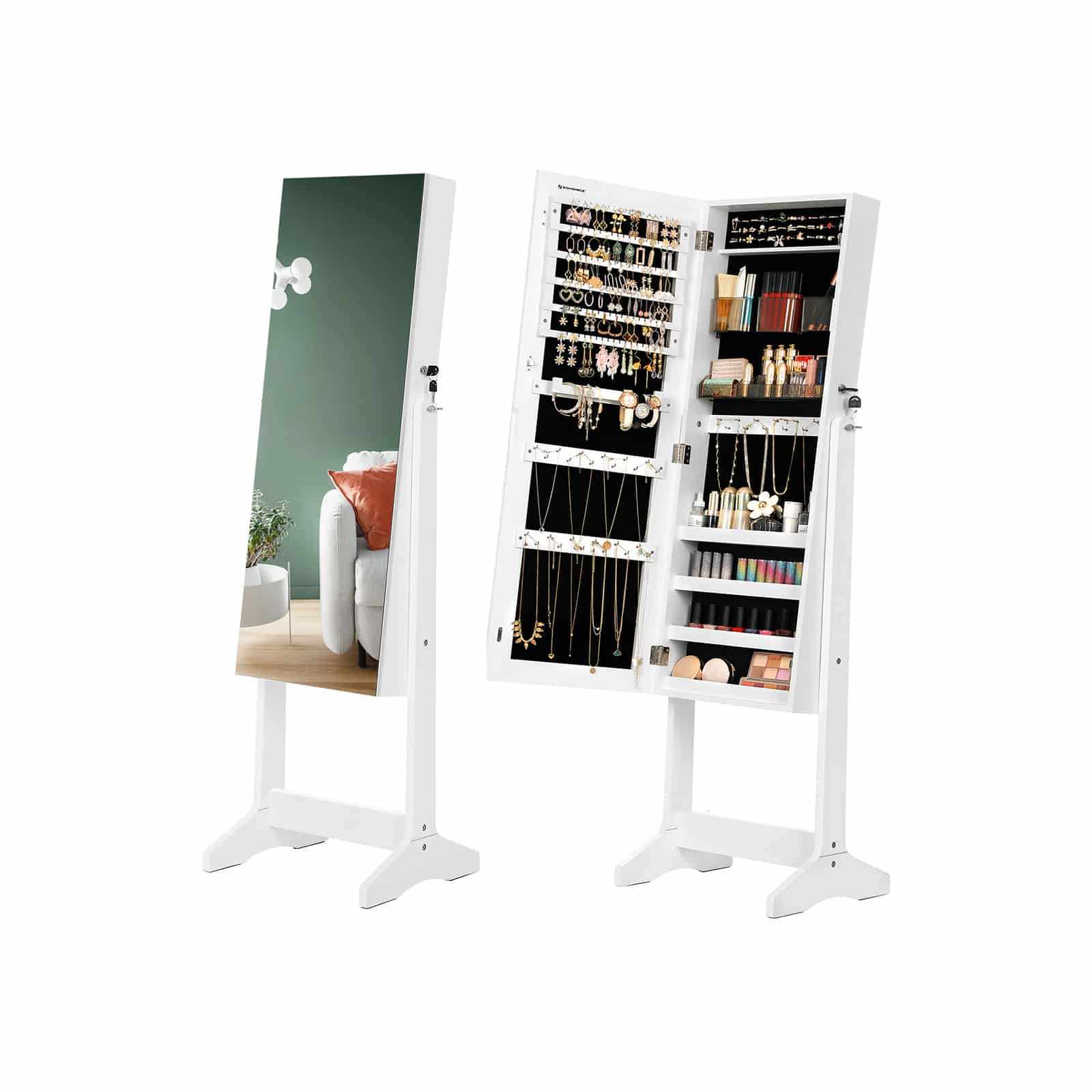 Schmuckschrank weiß-B34JJC002W01 Schmuckschrank weiß-B34JJC002W01