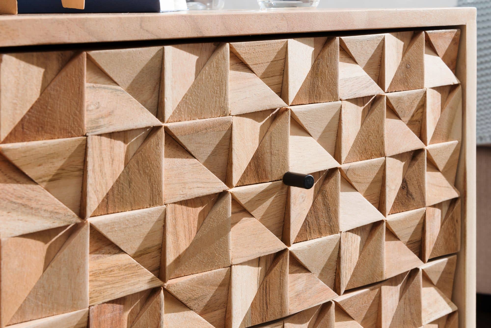 47287-WOHNLING-Nachtkonsole-REWA-44x35x60-cm-Akaz_6 Nachtkonsole REWA 44x61x35cm Akazie Massivholz Nachtschrank Hoch