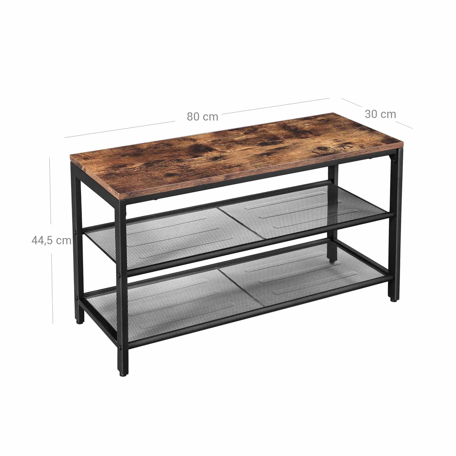 Mesh-Shelves-Shoe-Bench-LBS74X-6zUw4KROOYCsPP Schuhbank mit 2 Gitterablagen Industriestil