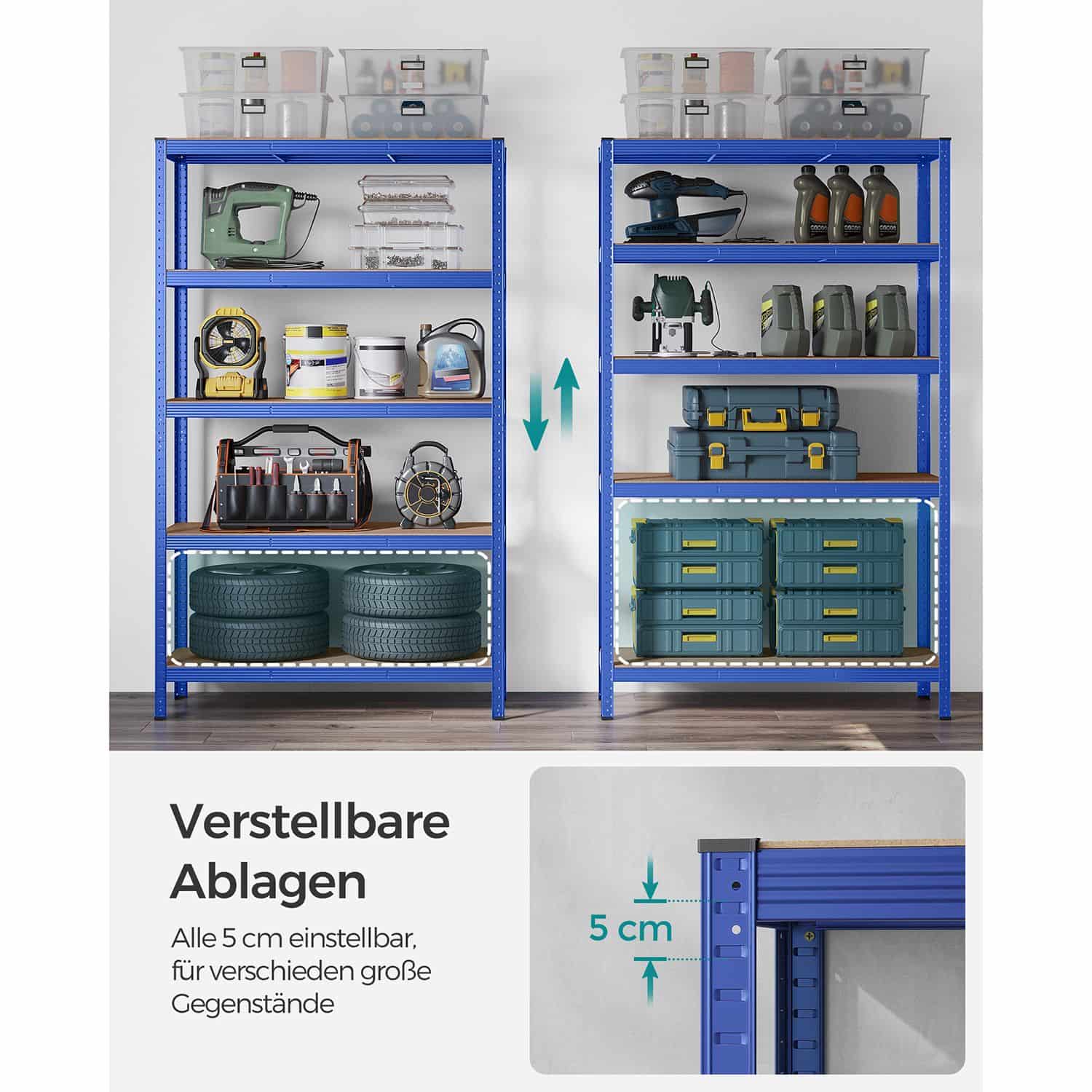 2er Set Kellerregal 200 cm hoch blau-B34GLR060Q02 2er Set Kellerregal 200 cm hoch blau-B34GLR060Q02