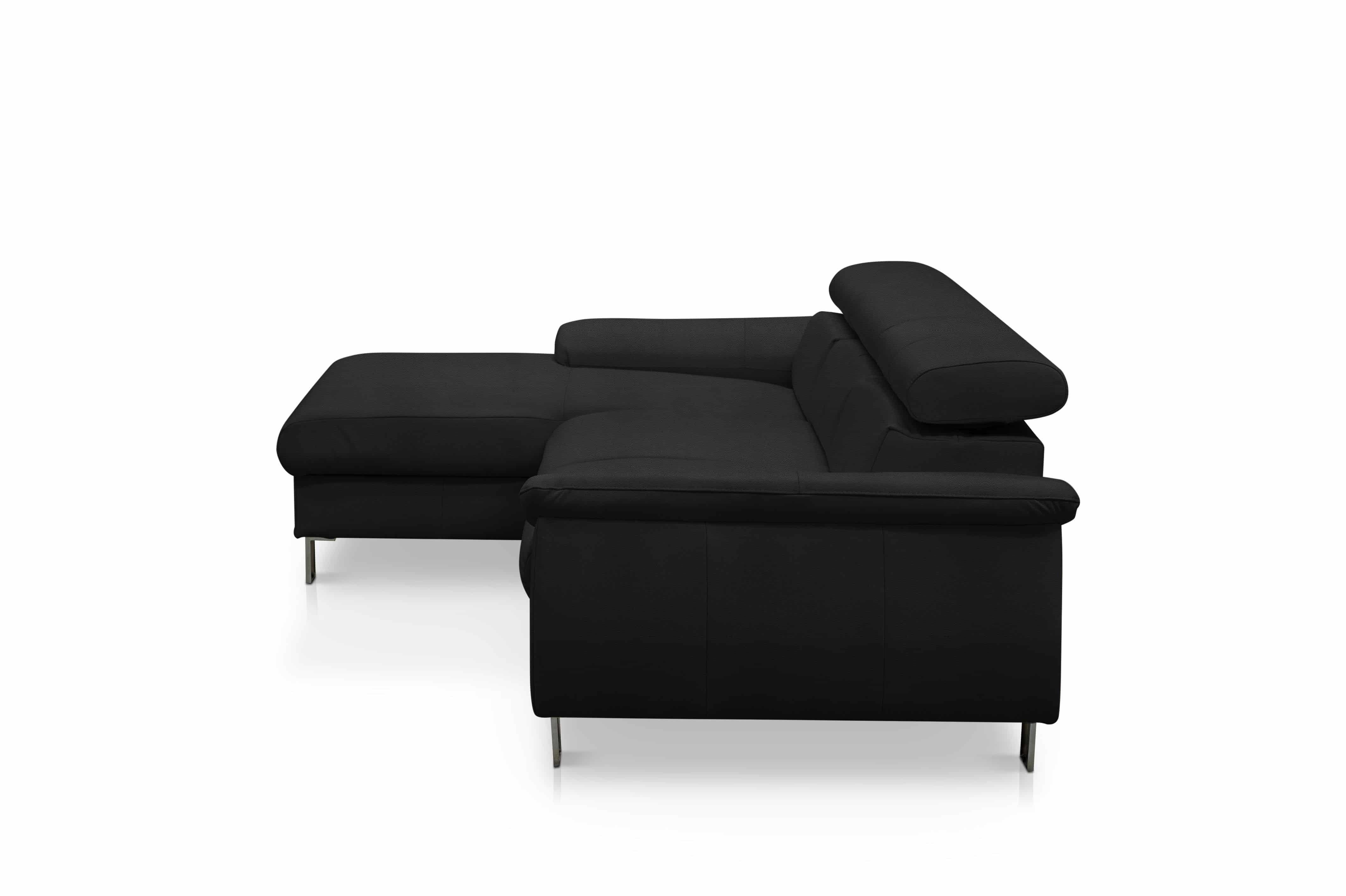 Echtleder Ecksofa Micky mit Schlaffunktion und Bettkasten - Cotta