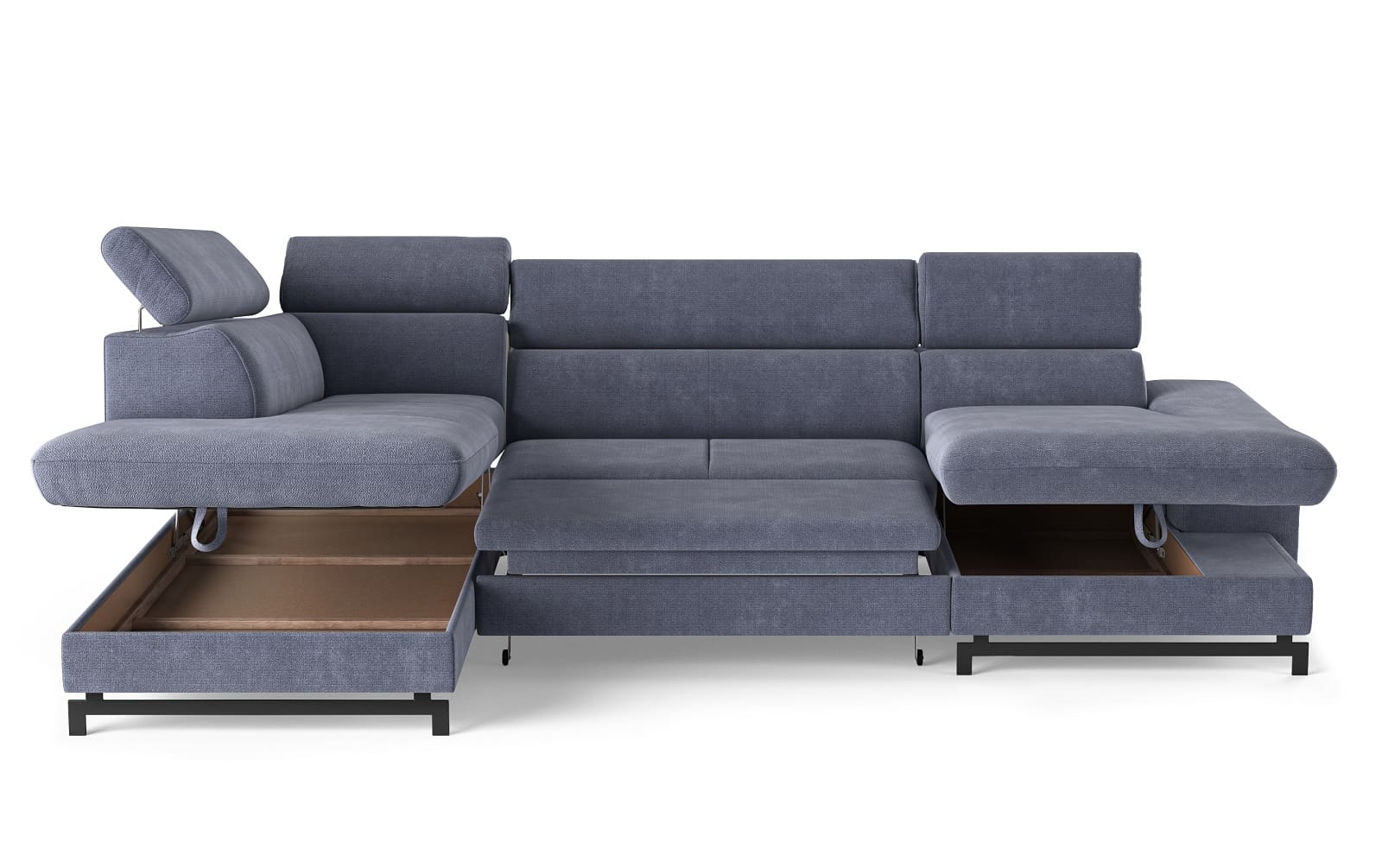 Emma Wohnlandschaft mit Schlaffunktion und Bettkasten - Cotta