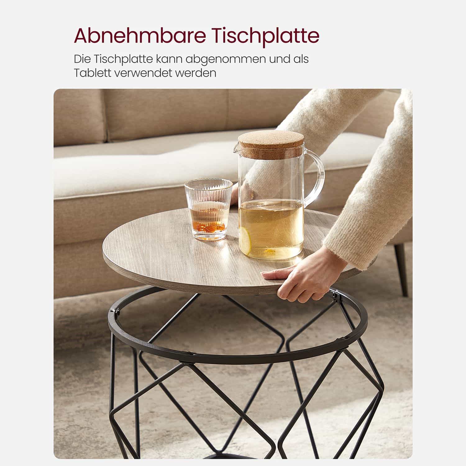 Kleiner Couchtisch 2er Set-B34LET040B02 Kleiner Couchtisch 2er Set-B34LET040B02