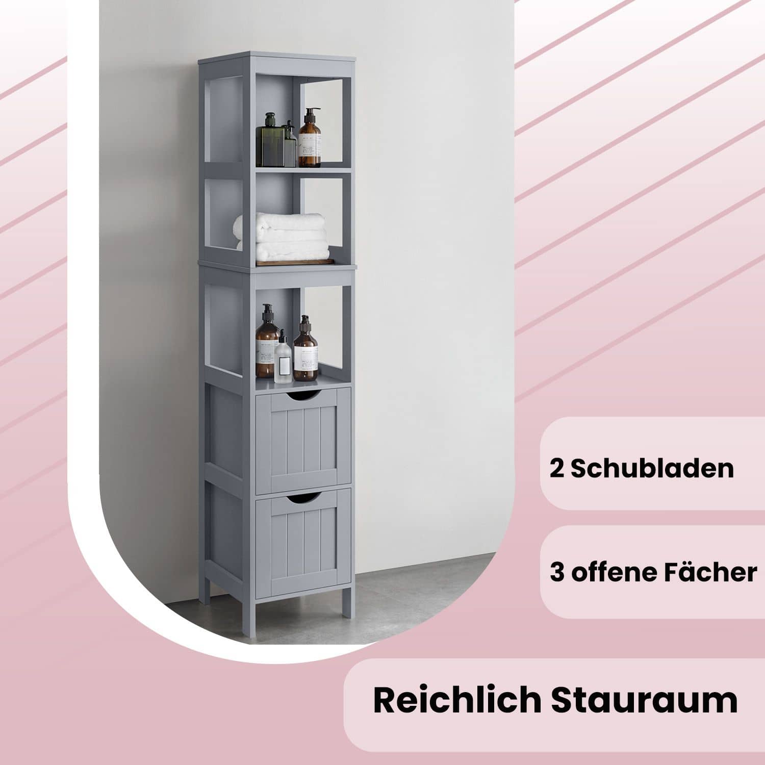 Badezimmerschrank, Schrank freistehend, Badezimmermöbel Badezimmerschrank, Schrank freistehend, Badezimmermöbel