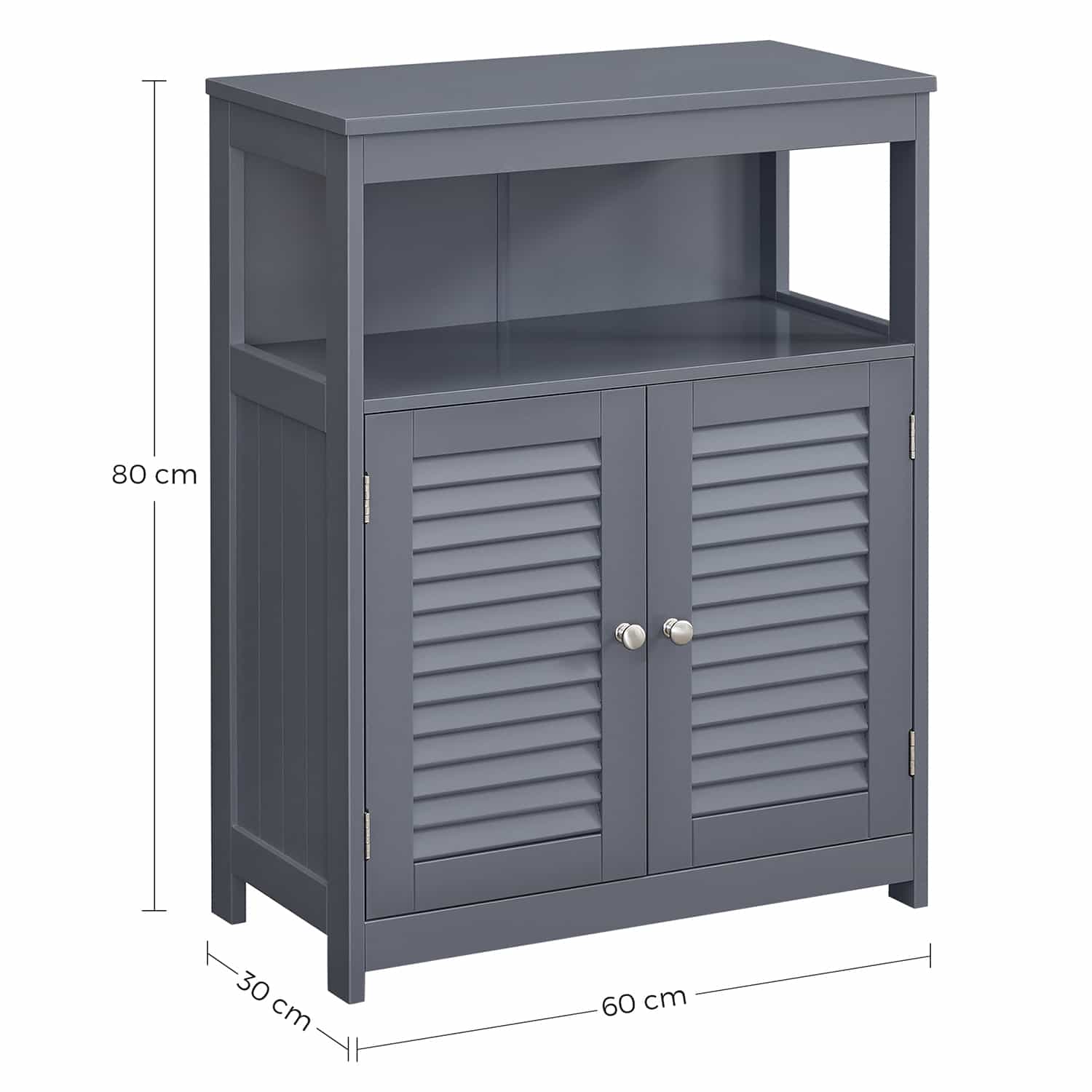 Badezimmerschrank 30 x 60 x 80 cm grau Badezimmerschrank 30 x 60 x 80 cm grau