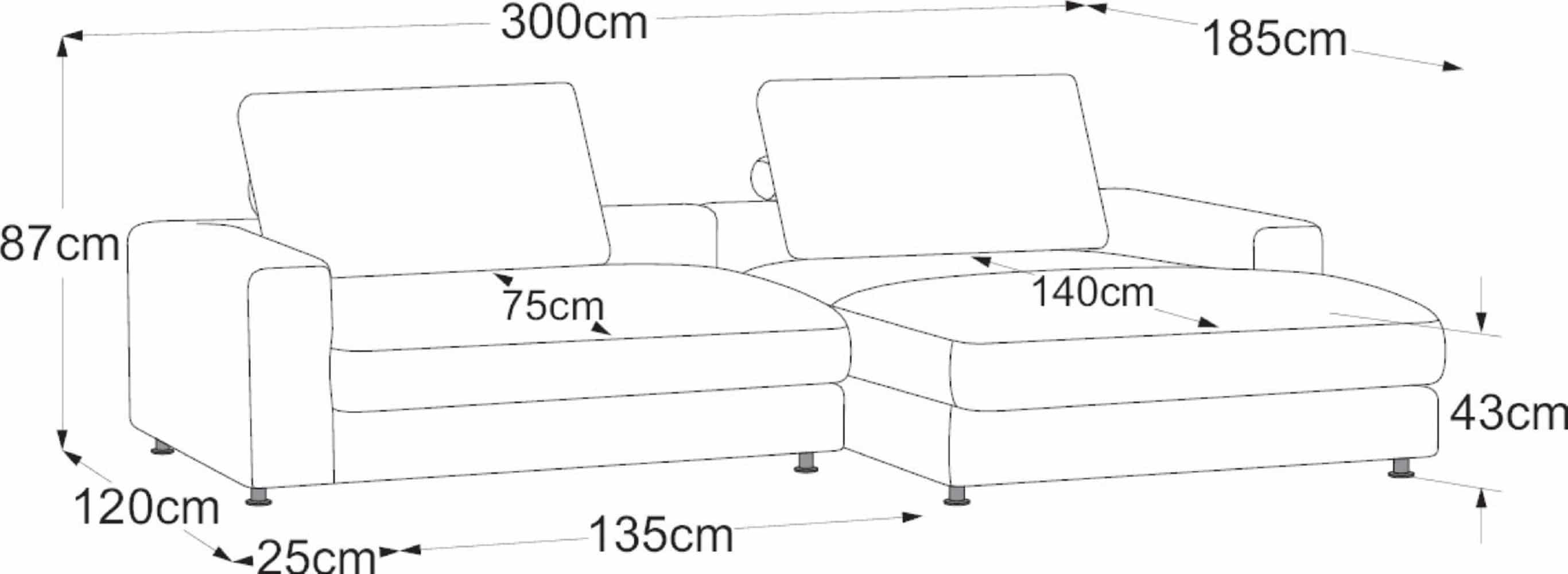 Berry Ecksofa beige - designwerk – Eleganz mit Taschenfederkern