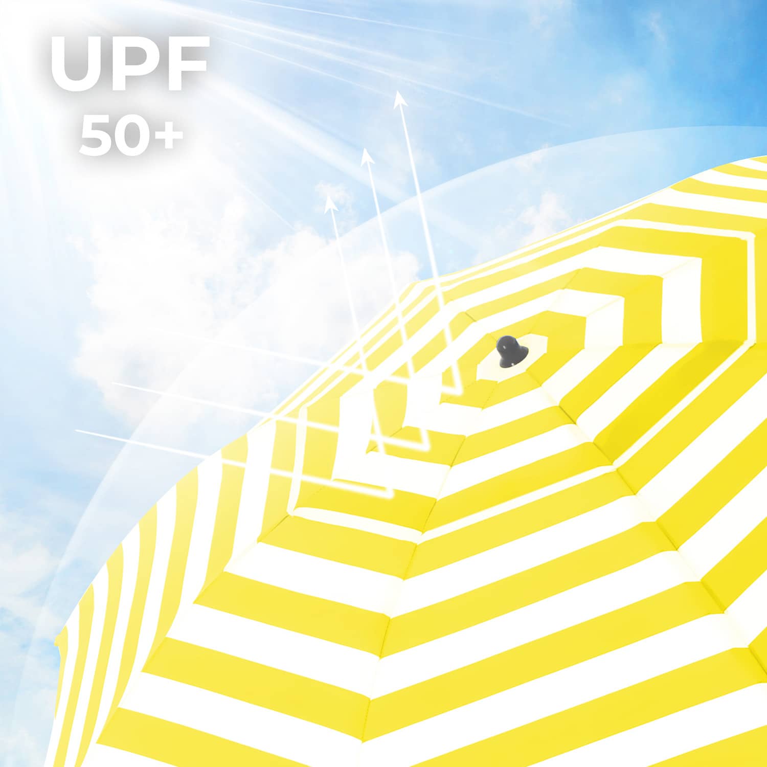 Gartenschirm Ø 160 cm knickbar-GPU60YW Gartenschirm Ø 160 cm knickbar-GPU60YW