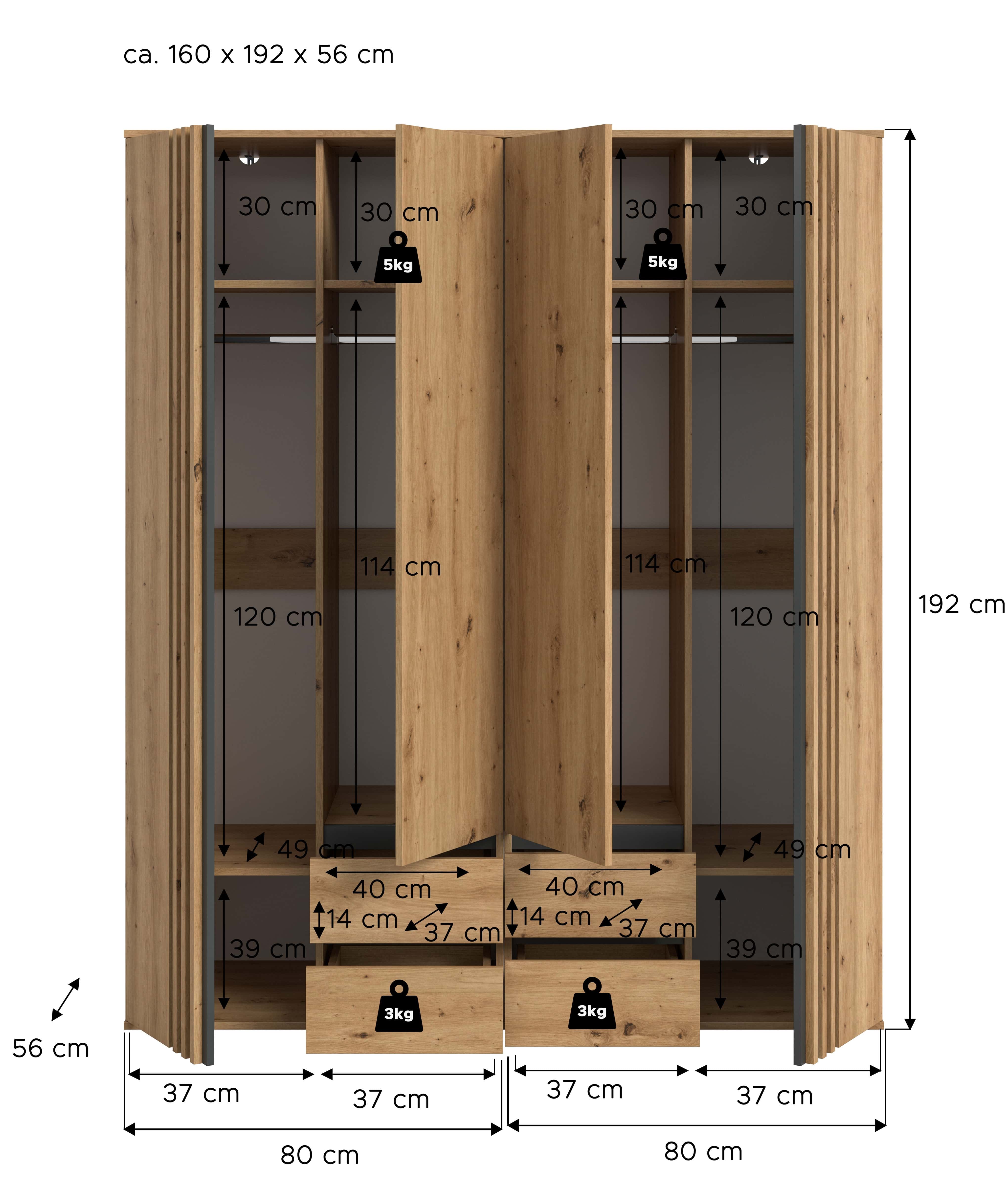 Tofta Kleiderschrankkombination
